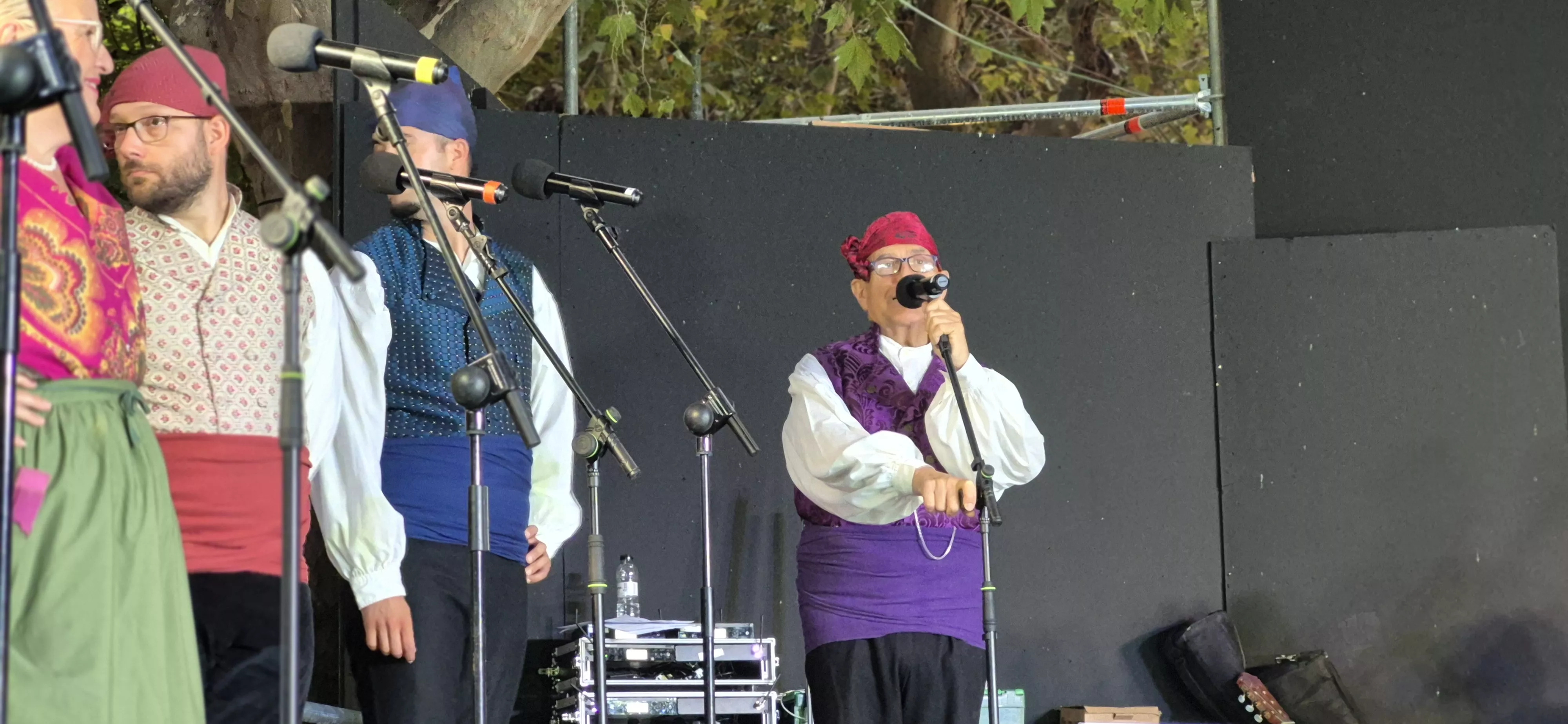 Roldán del Alto Aragón en las fiestas de San Lorenzo. Foto Myriam Martínez