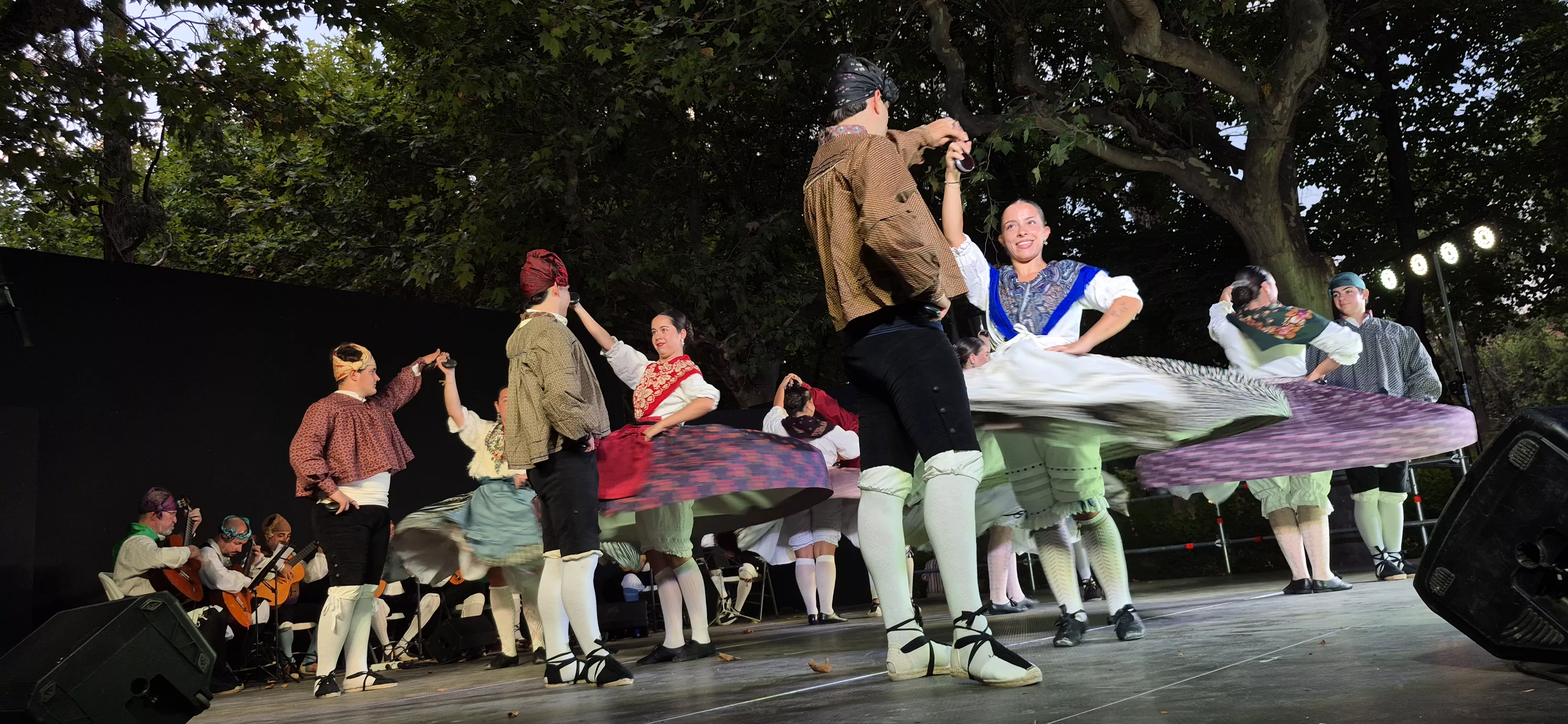 Roldán del Alto Aragón en las fiestas de San Lorenzo. Foto Myriam Martínez