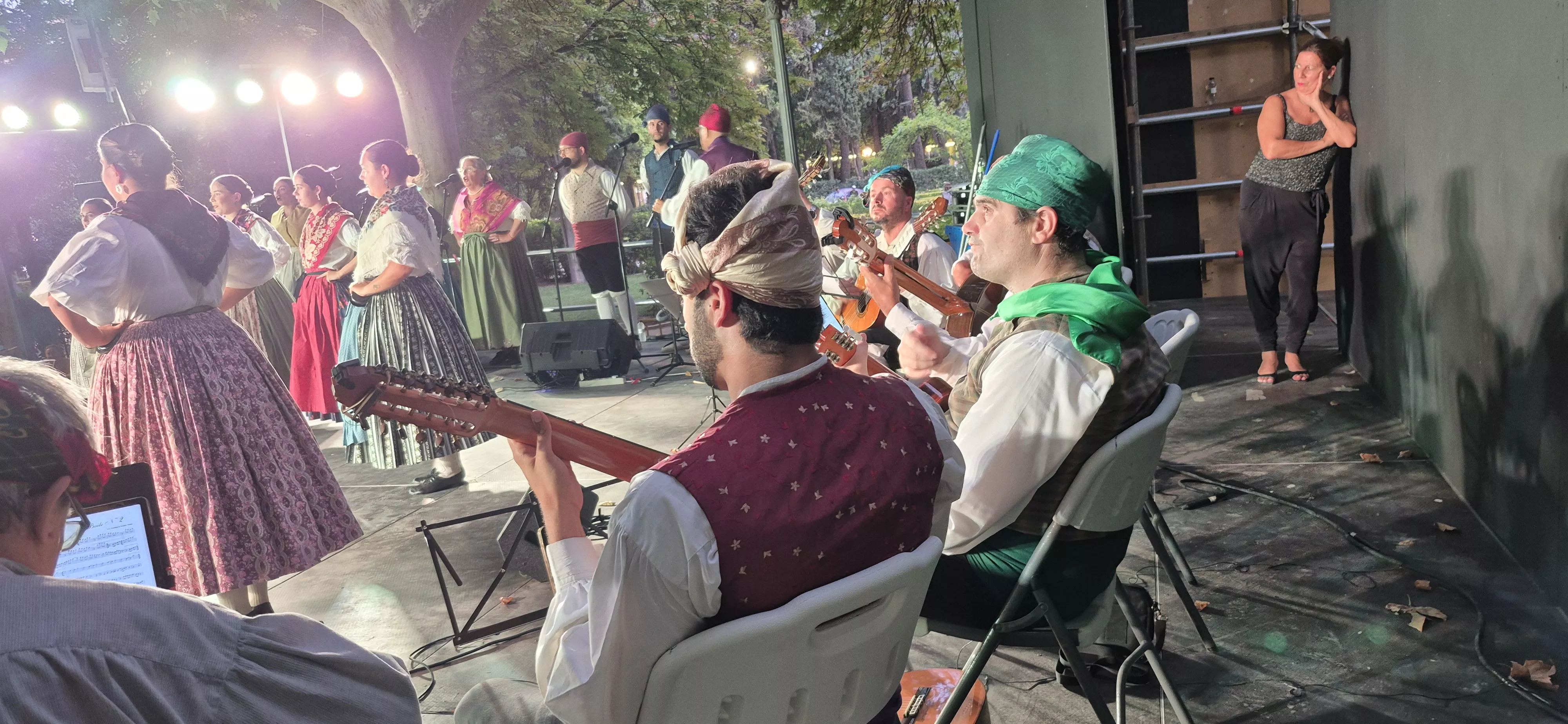 Roldán del Alto Aragón en las fiestas de San Lorenzo. Foto Myriam Martínez