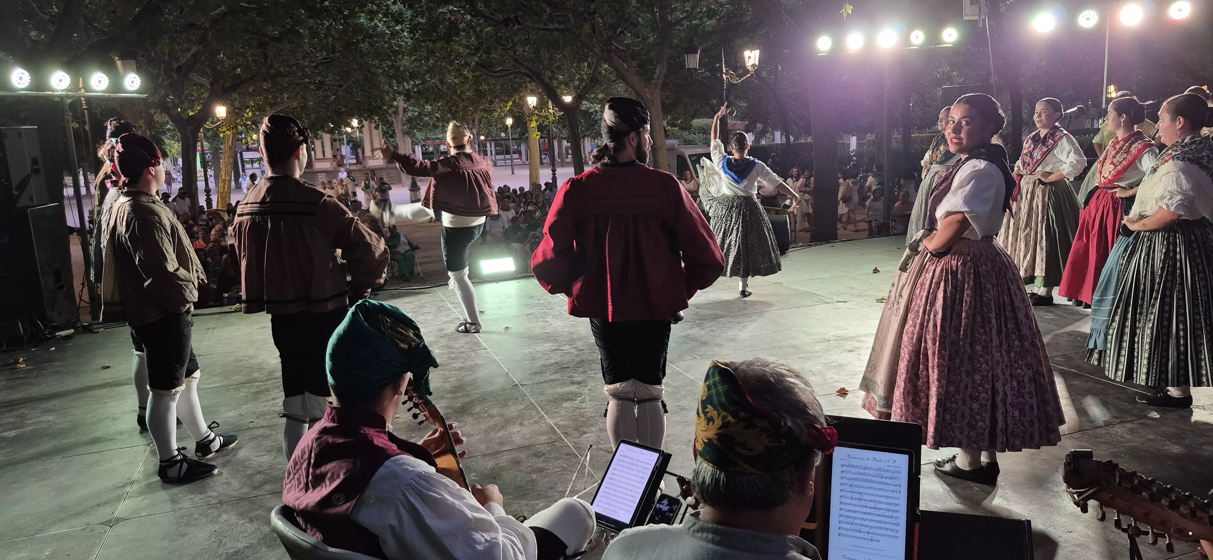 Roldán del Alto Aragón en las fiestas de San Lorenzo. Foto Myriam Martínez