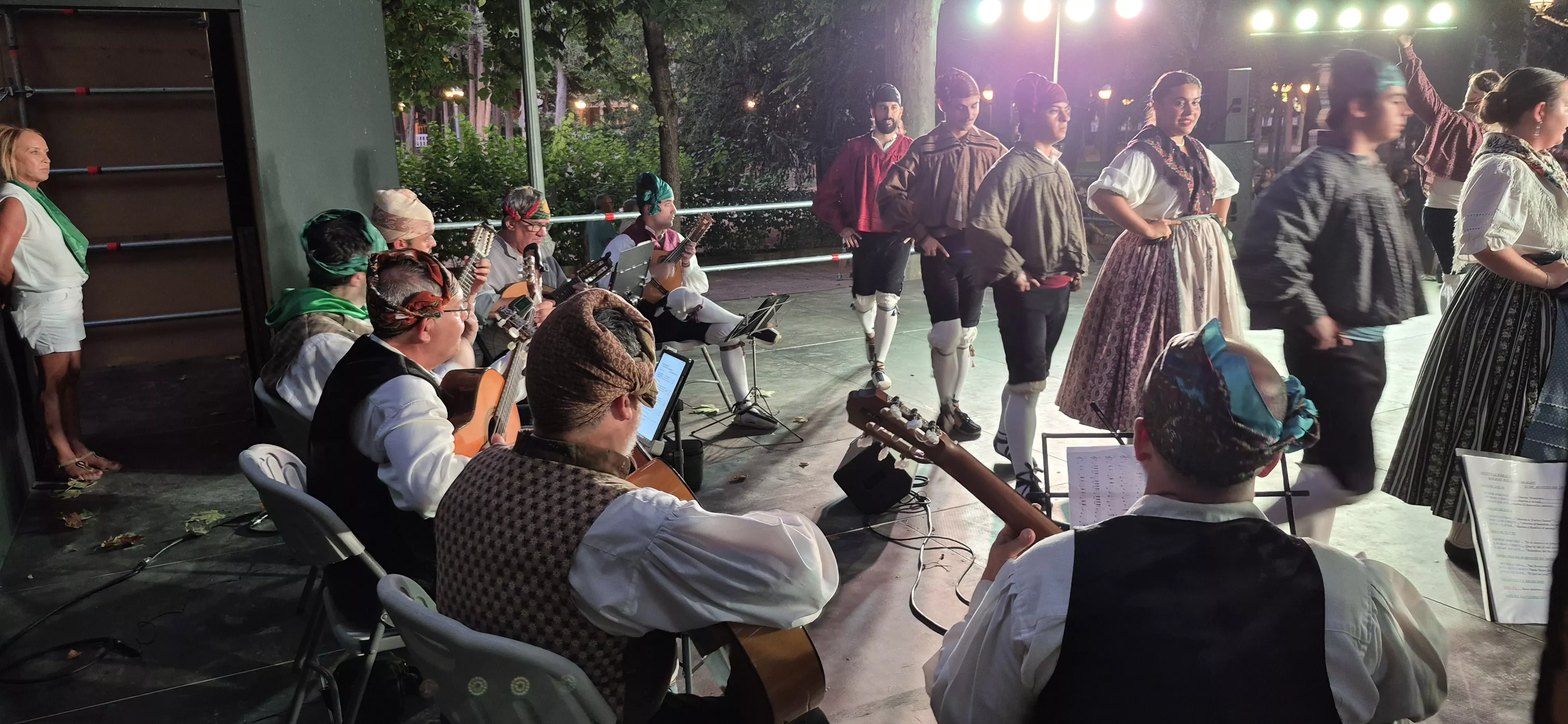 Roldán del Alto Aragón en las fiestas de San Lorenzo. Foto Myriam Martínez