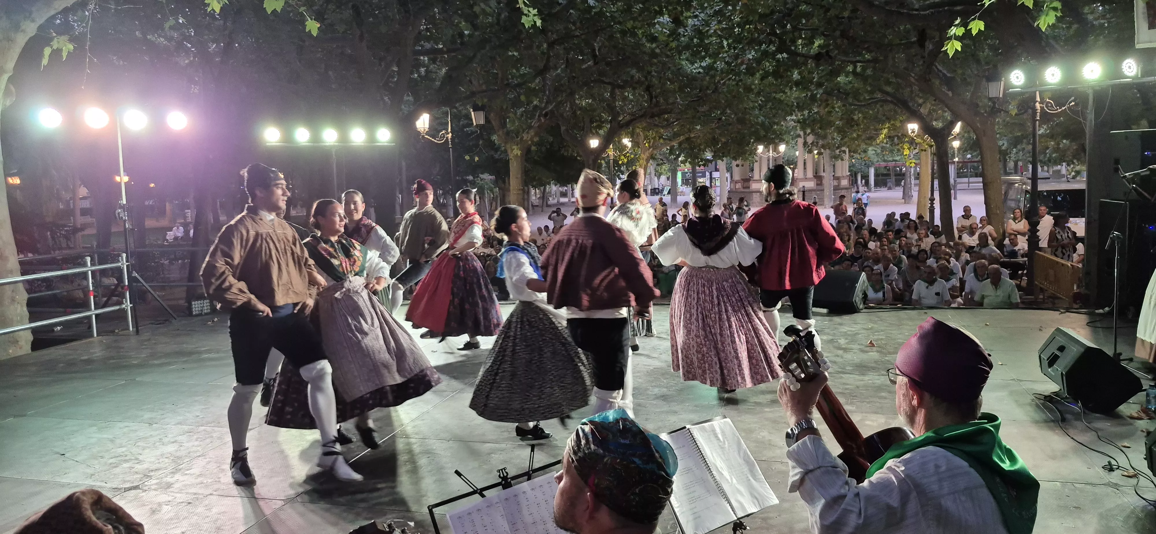 Roldán del Alto Aragón en las fiestas de San Lorenzo. Foto Myriam Martínez