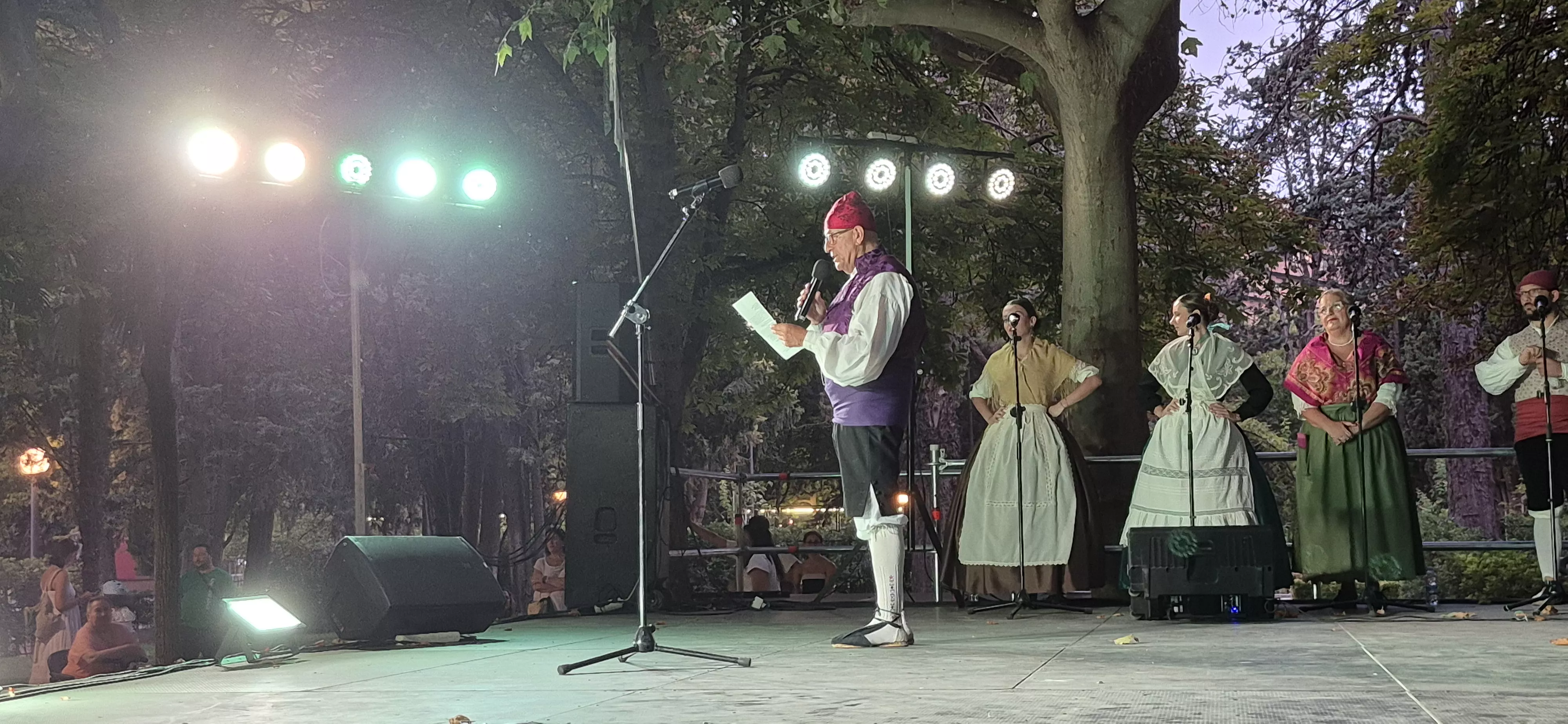 Roldán del Alto Aragón en las fiestas de San Lorenzo. Foto Myriam Martínez