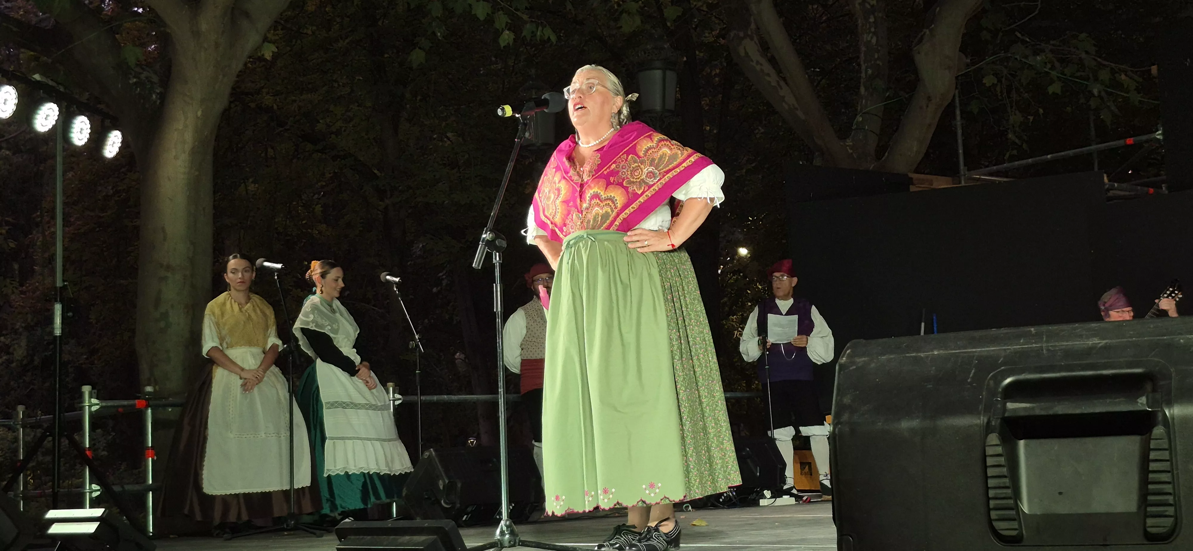 Roldán del Alto Aragón en las fiestas de San Lorenzo. Foto Myriam Martínez
