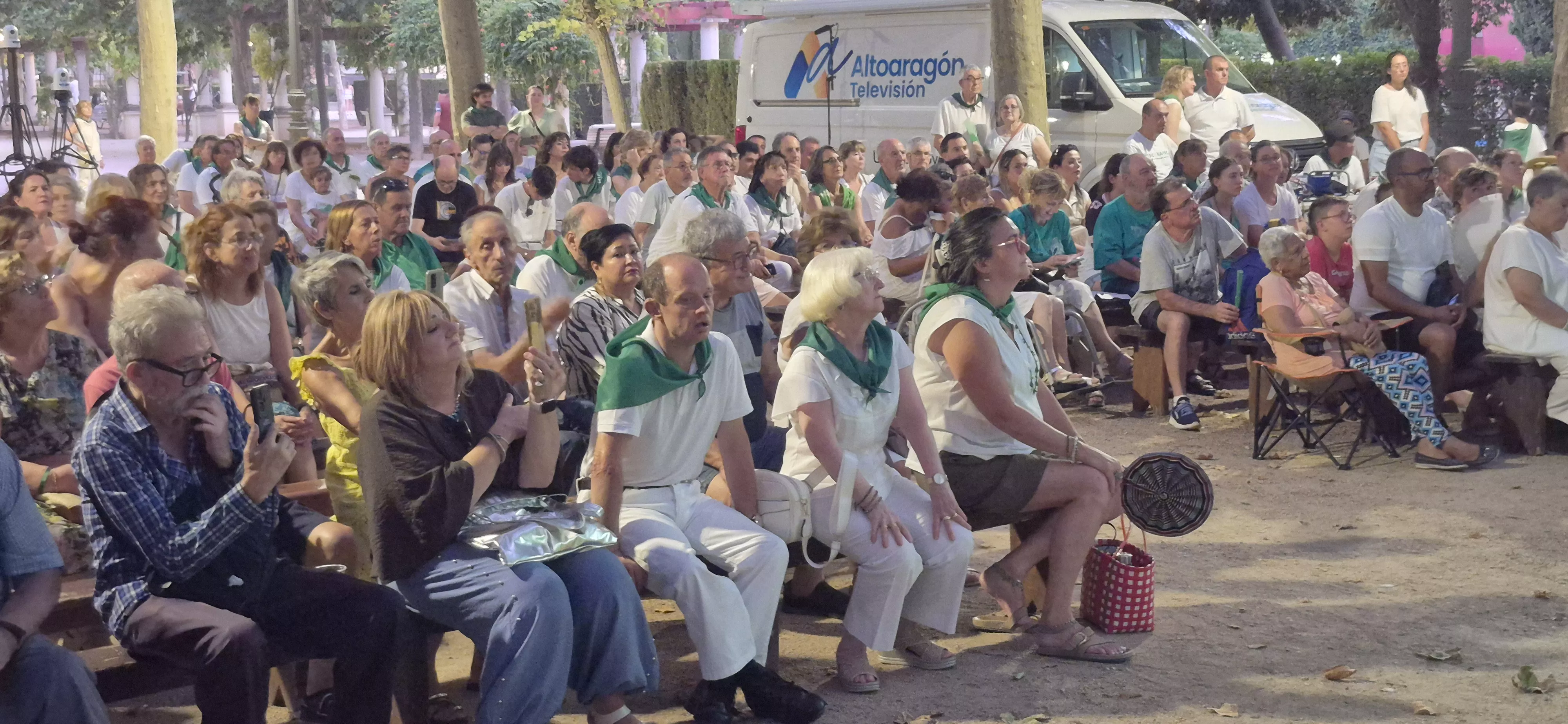 Roldán del Alto Aragón en las fiestas de San Lorenzo. Foto Myriam Martínez