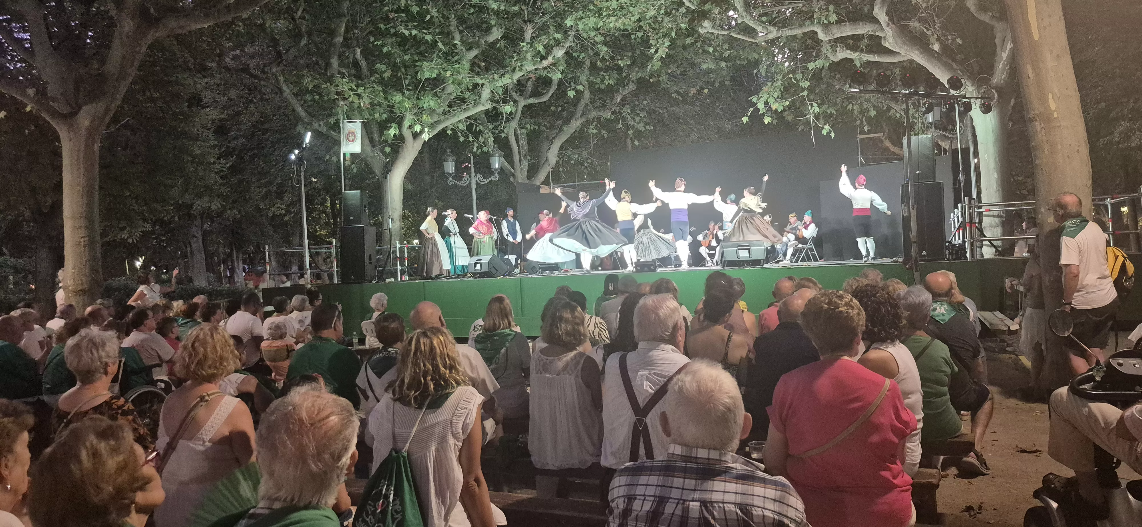 Roldán del Alto Aragón en las fiestas de San Lorenzo. Foto Myriam Martínez