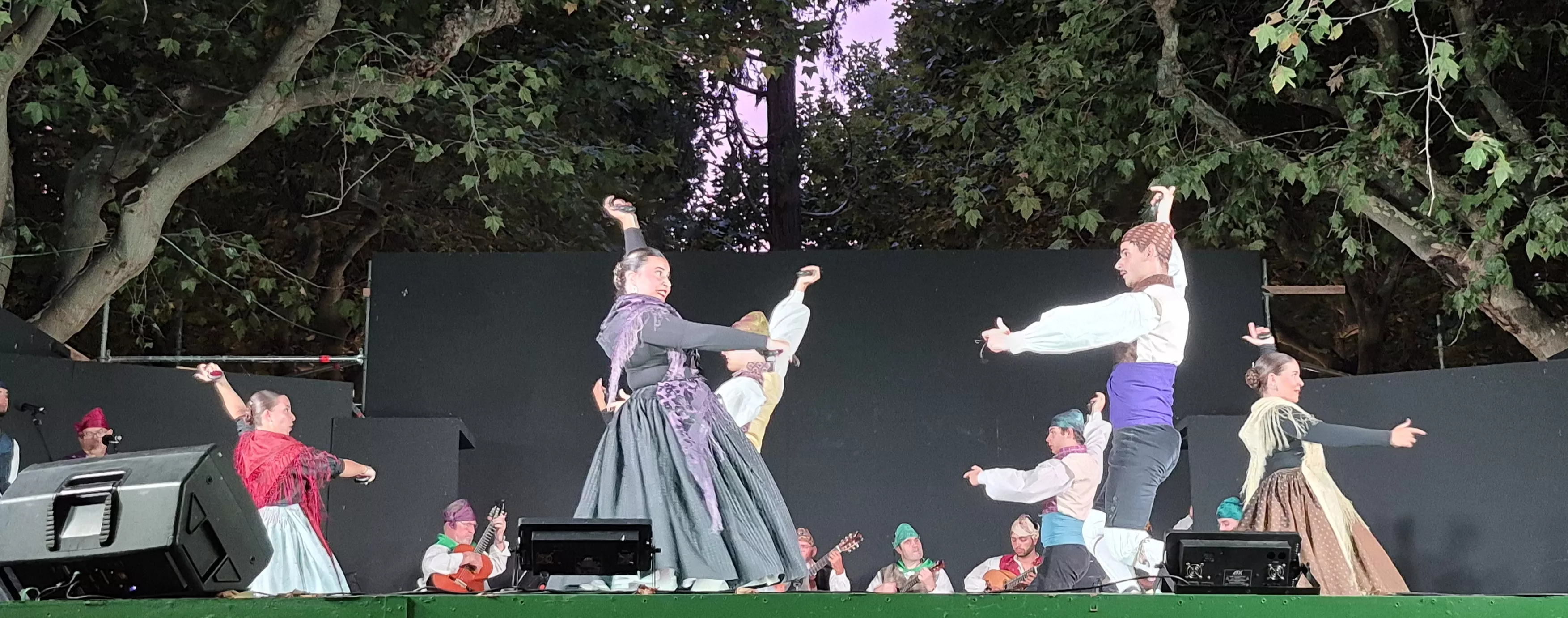Roldán del Alto Aragón en las fiestas de San Lorenzo. Foto Myriam Martínez