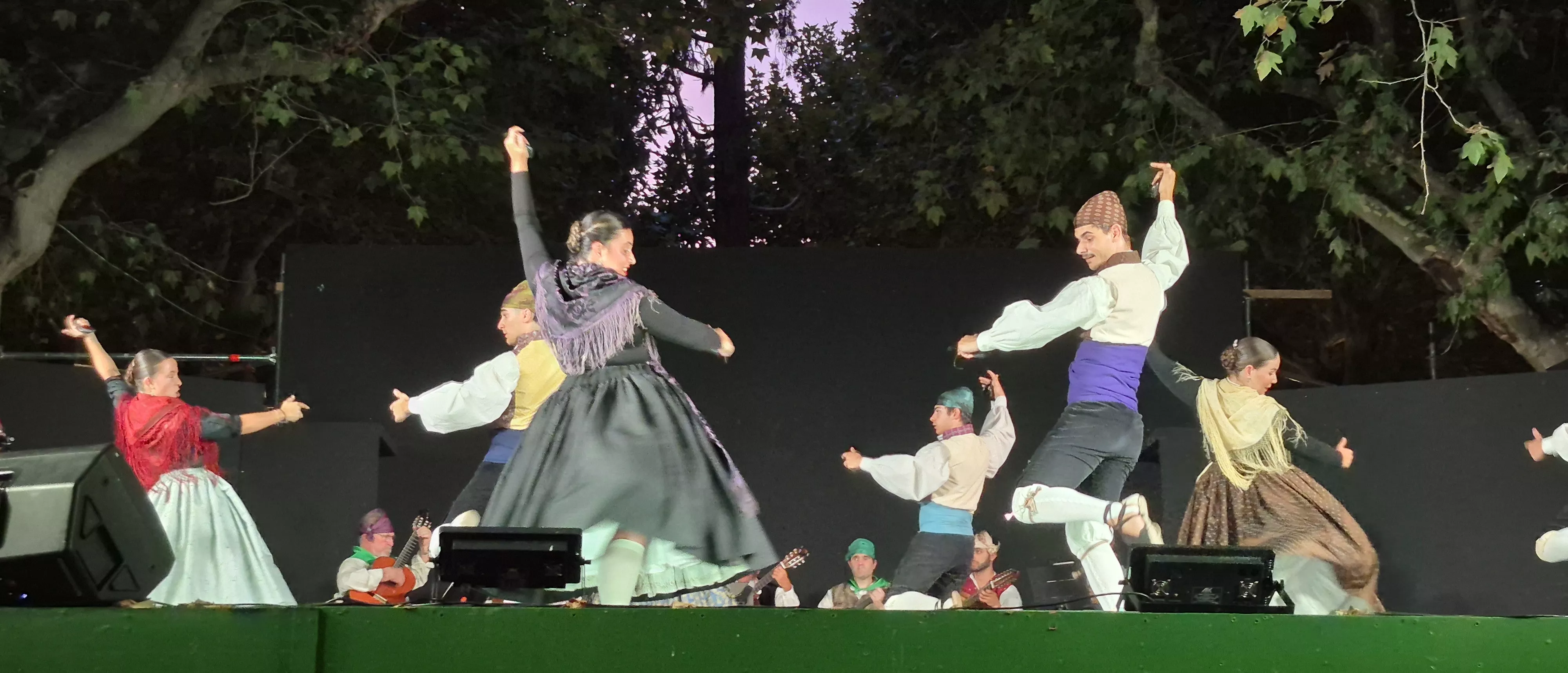 Roldán del Alto Aragón en las fiestas de San Lorenzo. Foto Myriam Martínez