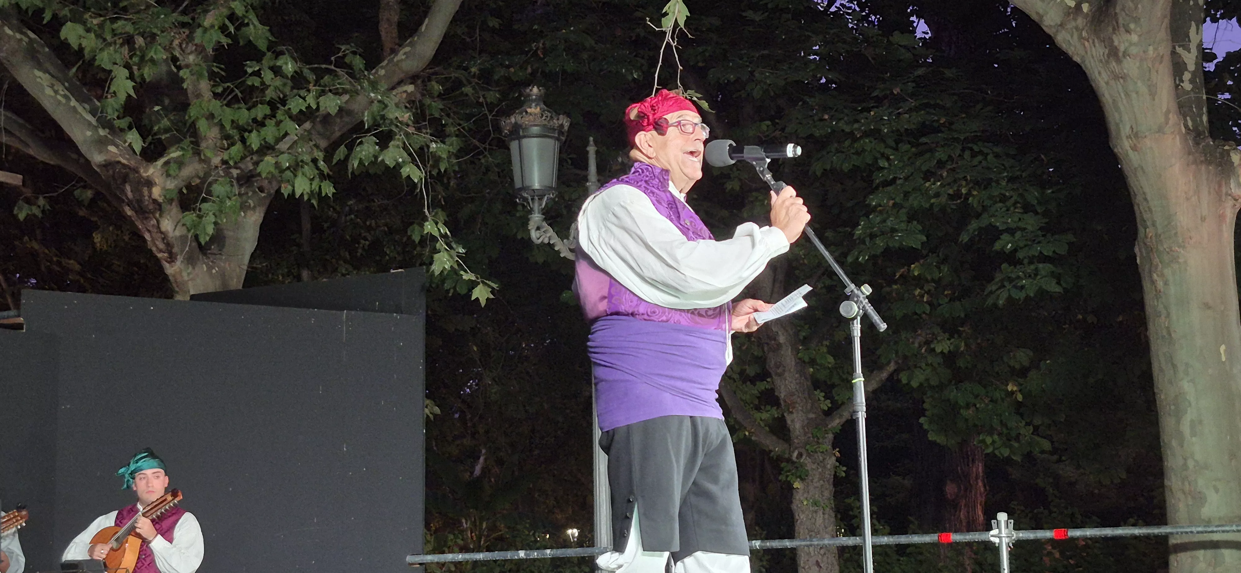 Roldán del Alto Aragón en las fiestas de San Lorenzo. Foto Myriam Martínez