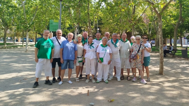 Participantes en el tejo. Participantes en el tejo.