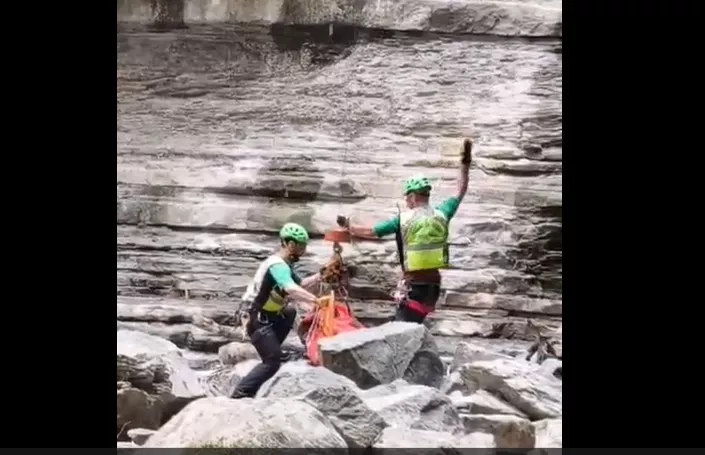 Un montañero herido tras caer en el collado de Tebarray, entre los rescates del Greim.
