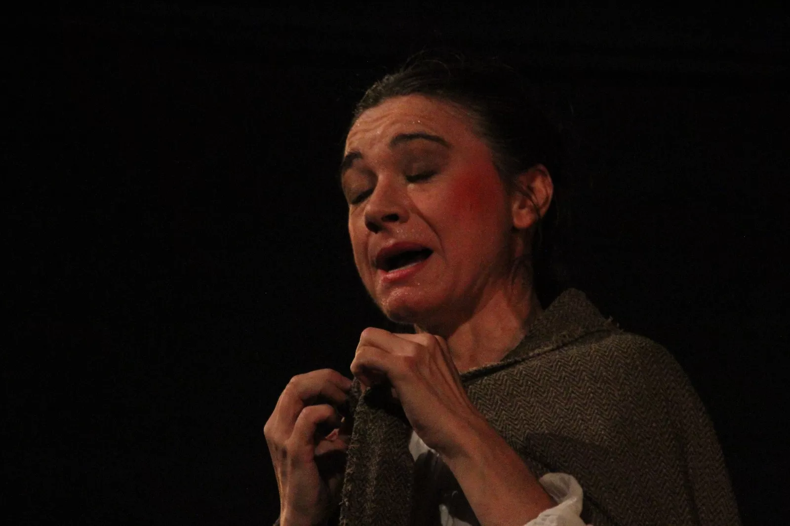 Aida Santos-Allely en el Corral de Comedias de Robres. Foto Carlos Neofato