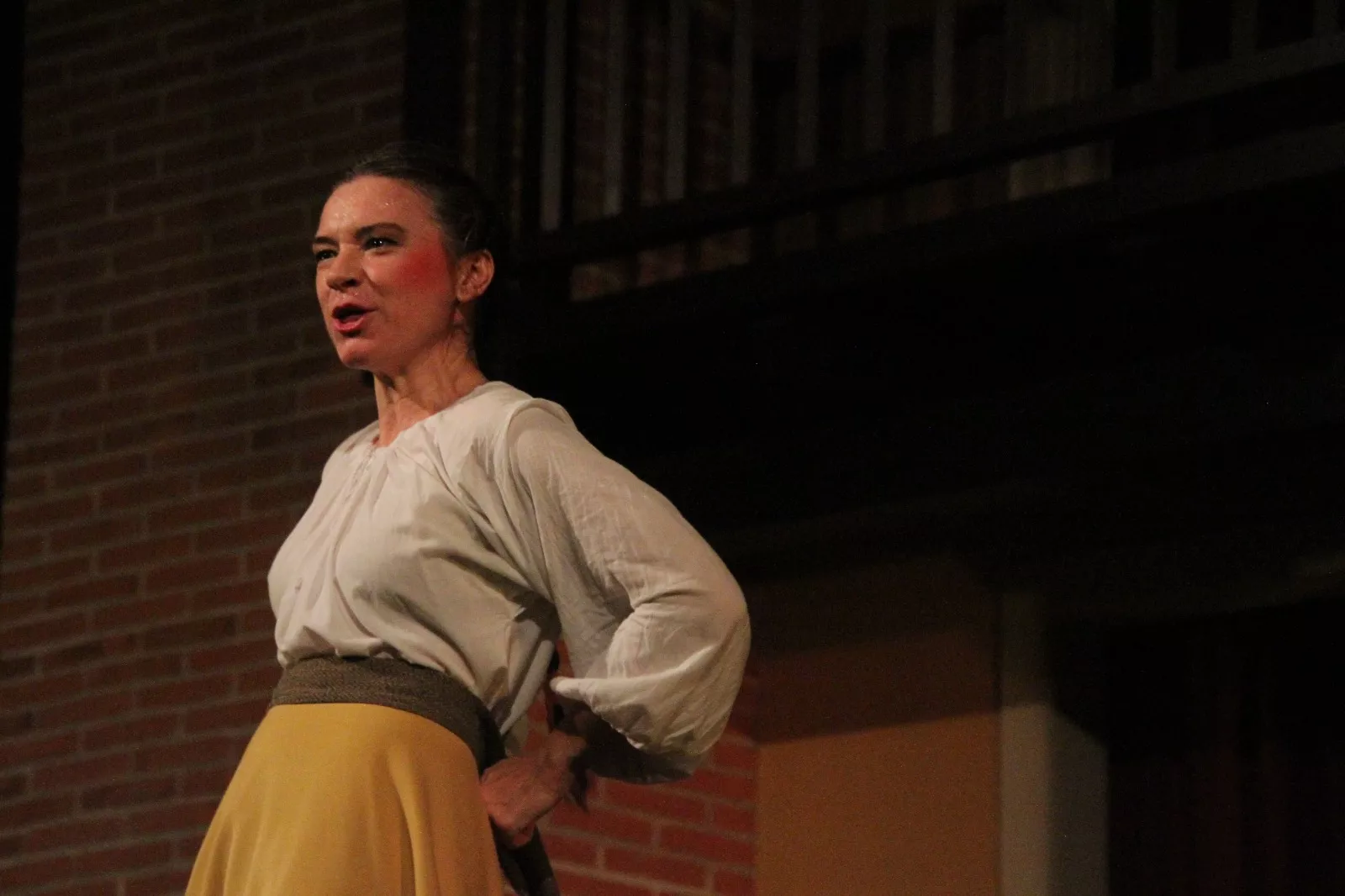 Aida Santos-Allely en el Corral de Comedias de Robres. Foto Carlos Neofato