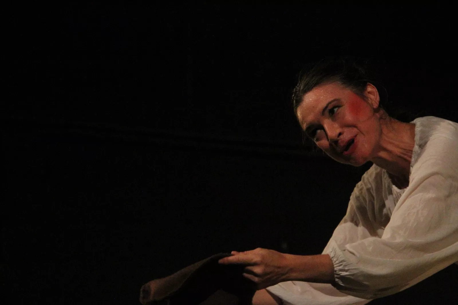 Aida Santos-Allely en el Corral de Comedias de Robres. Foto Carlos Neofato