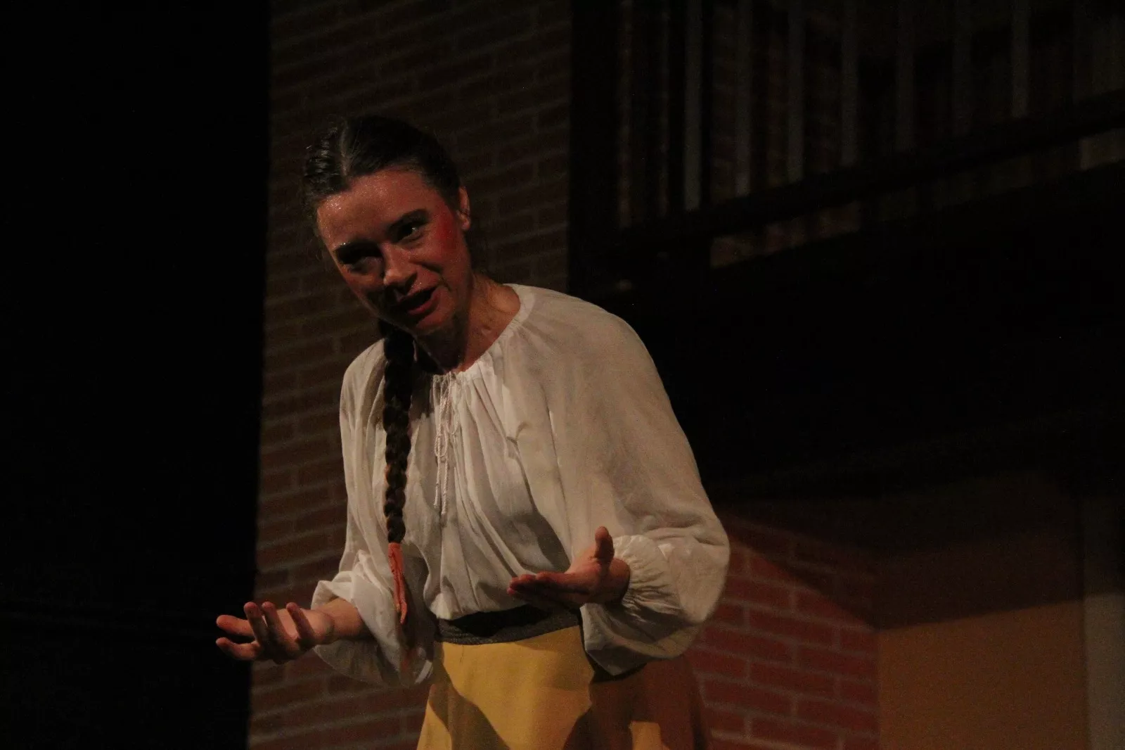 Aida Santos-Allely en el Corral de Comedias de Robres. Foto Carlos Neofato