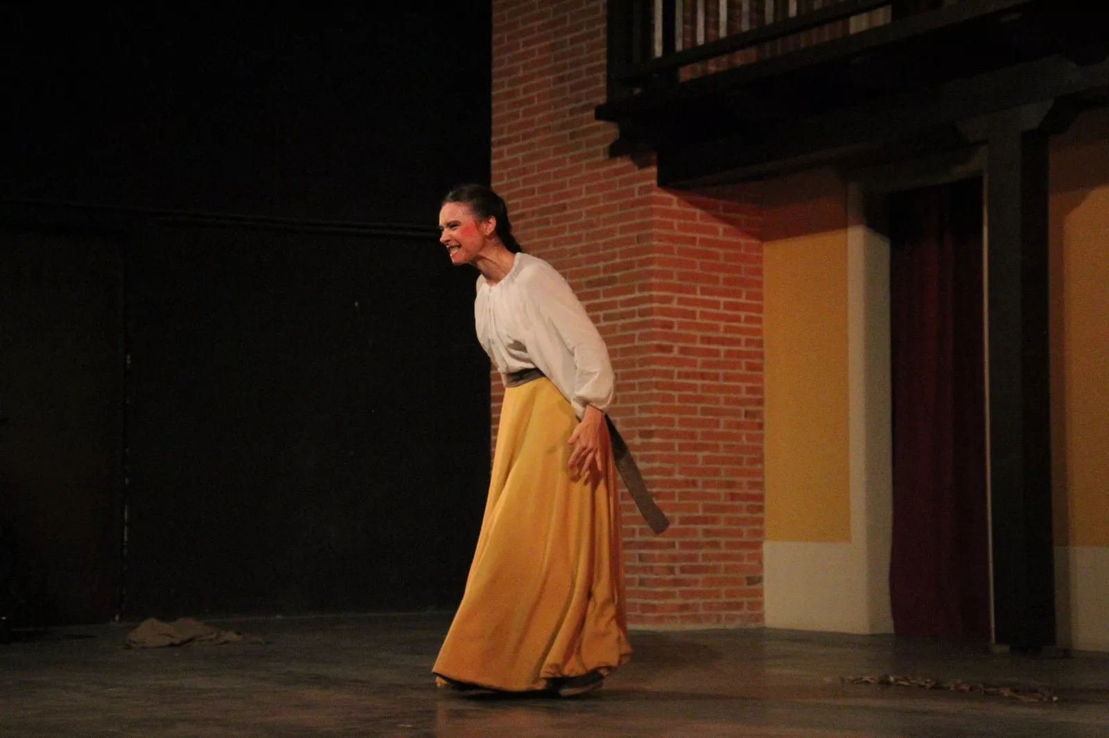 Aida Santos-Allely en el Corral de Comedias de Robres. Foto Carlos Neofato