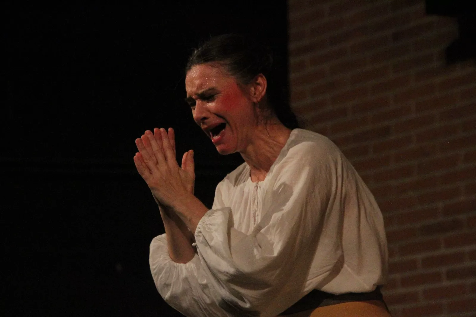 Aida Santos-Allely en el Corral de Comedias de Robres. Foto Carlos Neofato