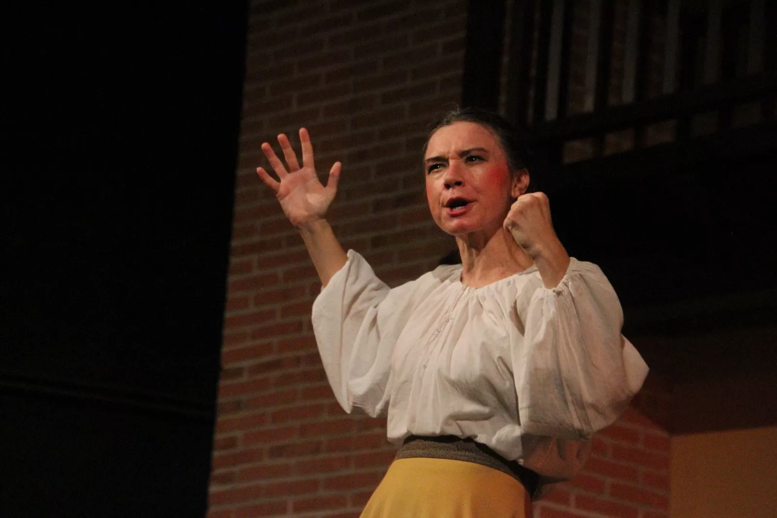 Aida Santos-Allely en el Corral de Comedias de Robres. Foto Carlos Neofato