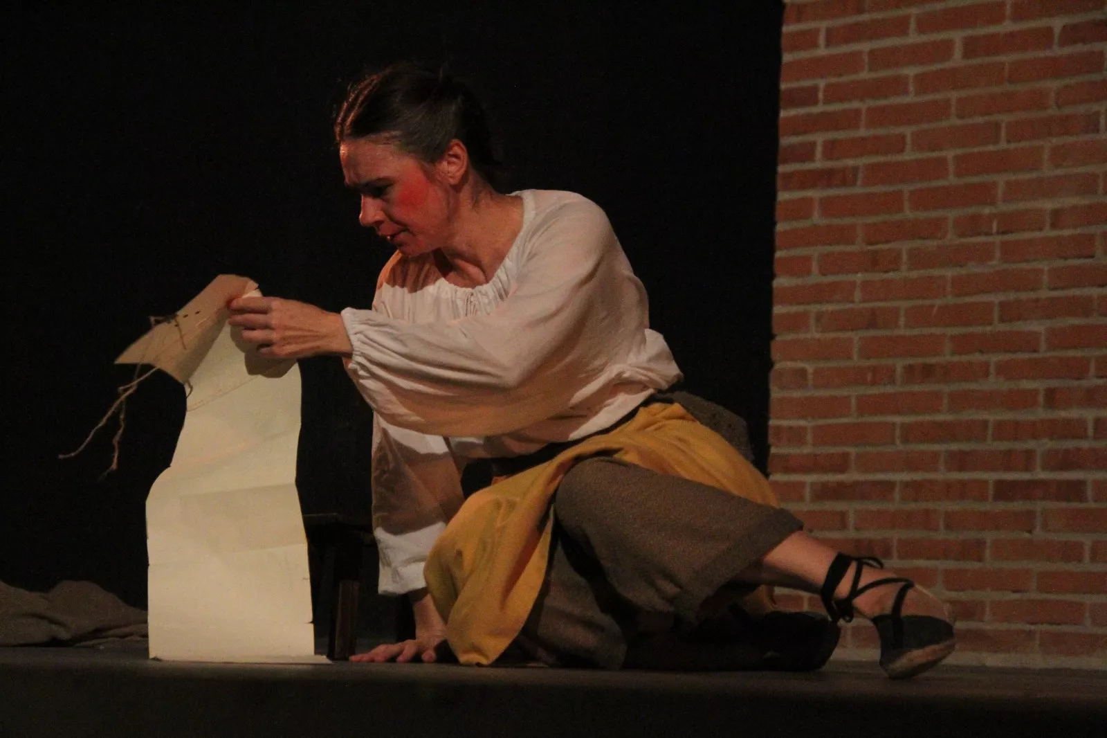 Aida Santos-Allely en el Corral de Comedias de Robres. Foto Carlos Neofato