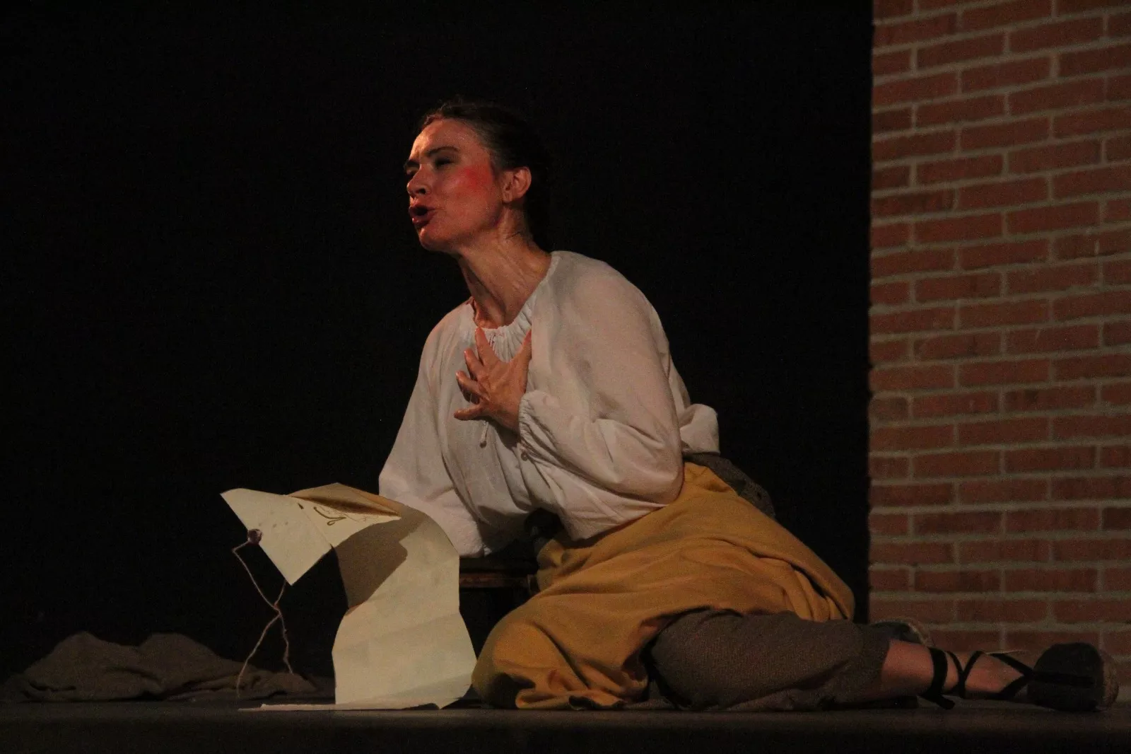 Aida Santos-Allely en el Corral de Comedias de Robres. Foto Carlos Neofato