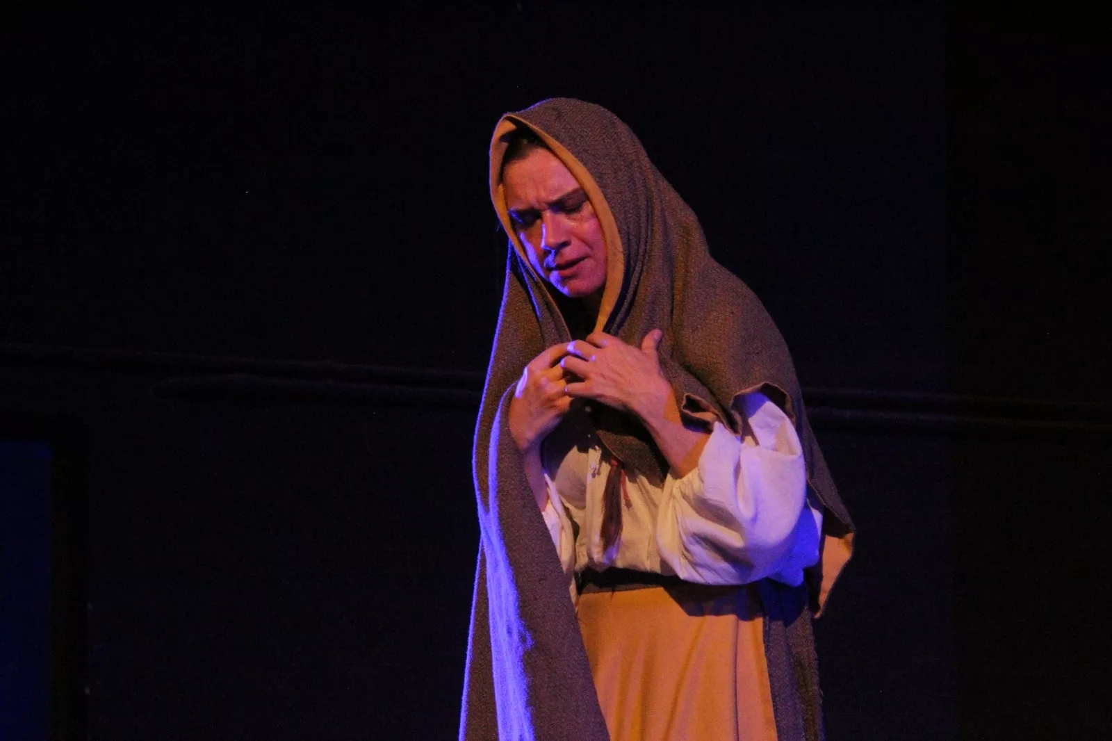 Aida Santos-Allely en el Corral de Comedias de Robres. Foto Carlos Neofato