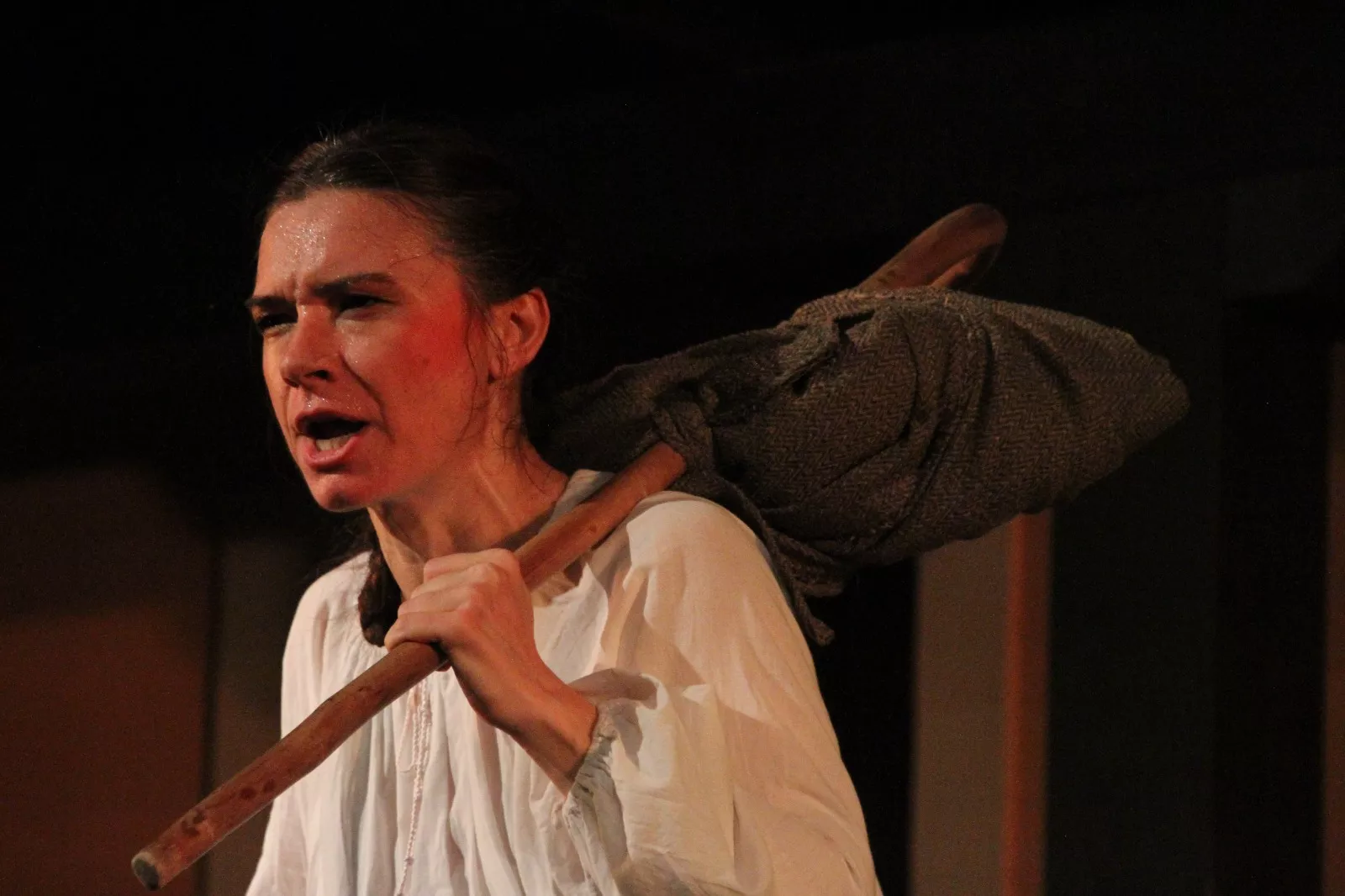 Aida Santos-Allely en el Corral de Comedias de Robres. Foto Carlos Neofato
