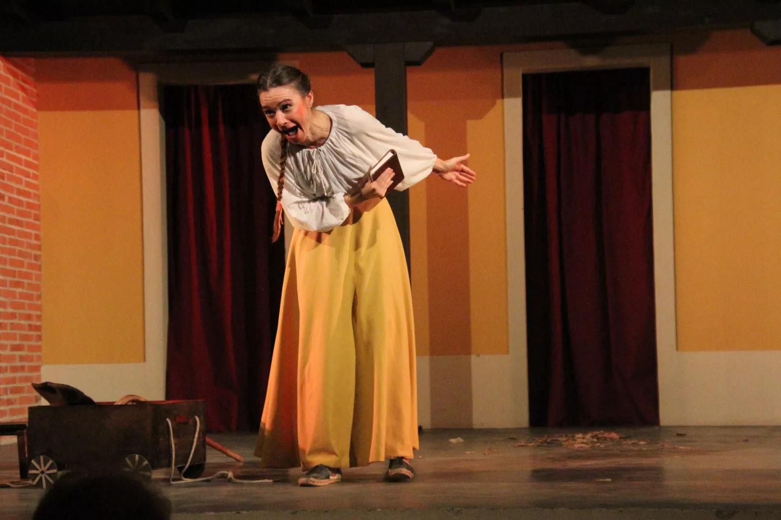 Aida Santos-Allely en el Corral de Comedias de Robres. Foto Carlos Neofato