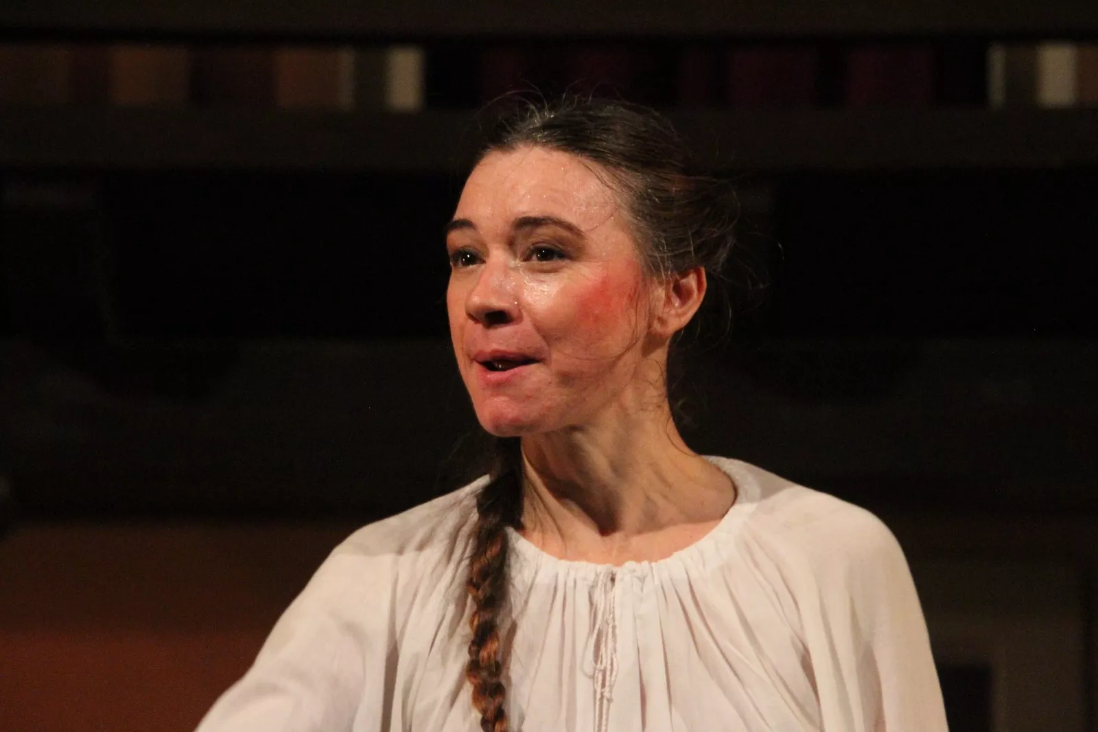 Aida Santos-Allely en el Corral de Comedias de Robres. Foto Carlos Neofato