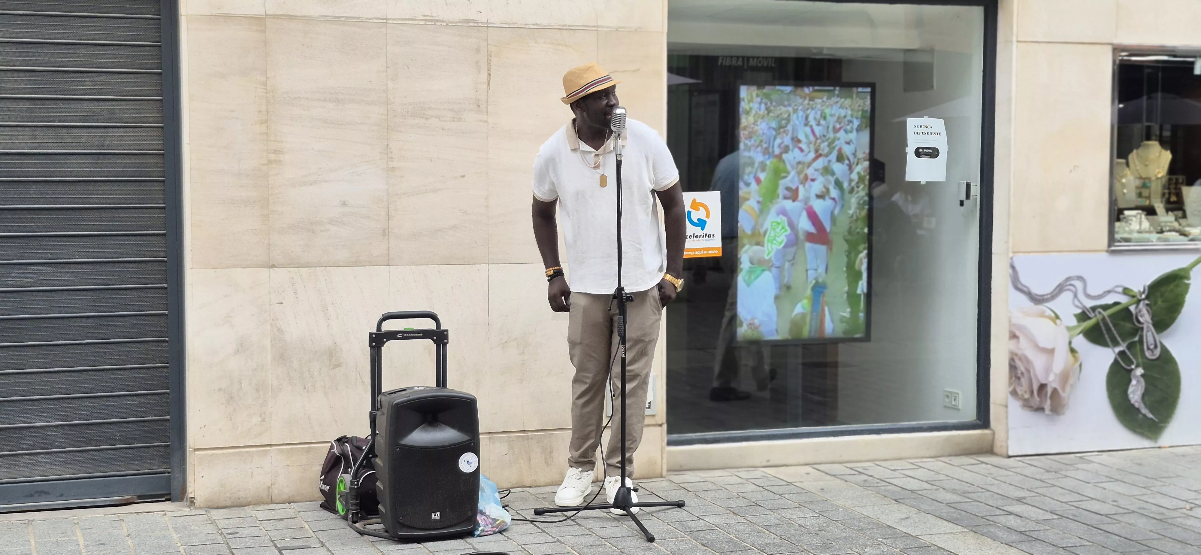 Mamadou Sall, "Big Moon", en San Lorenzo. Foto Myriam Martínez