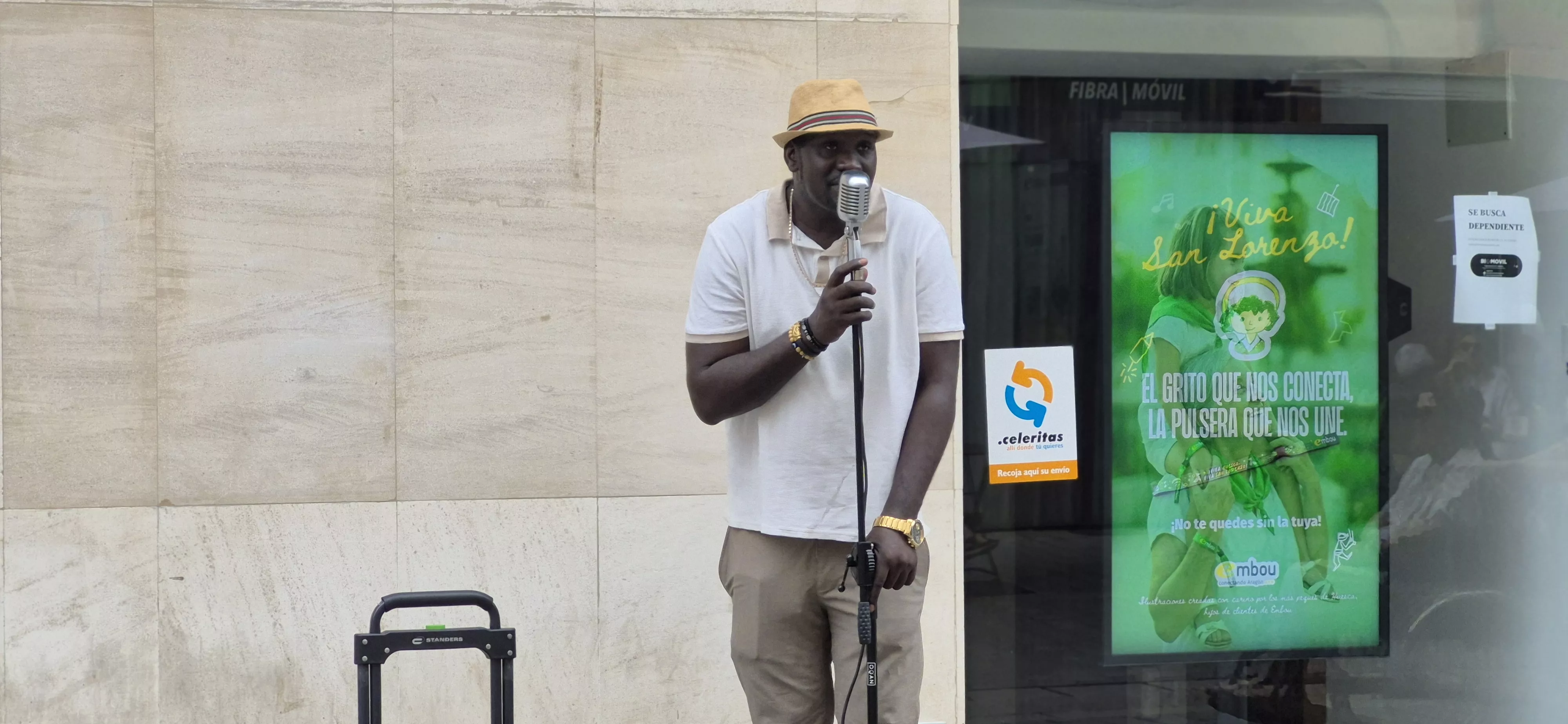 Mamadou Sall, "Big Moon", en San Lorenzo. Foto Myriam Martínez