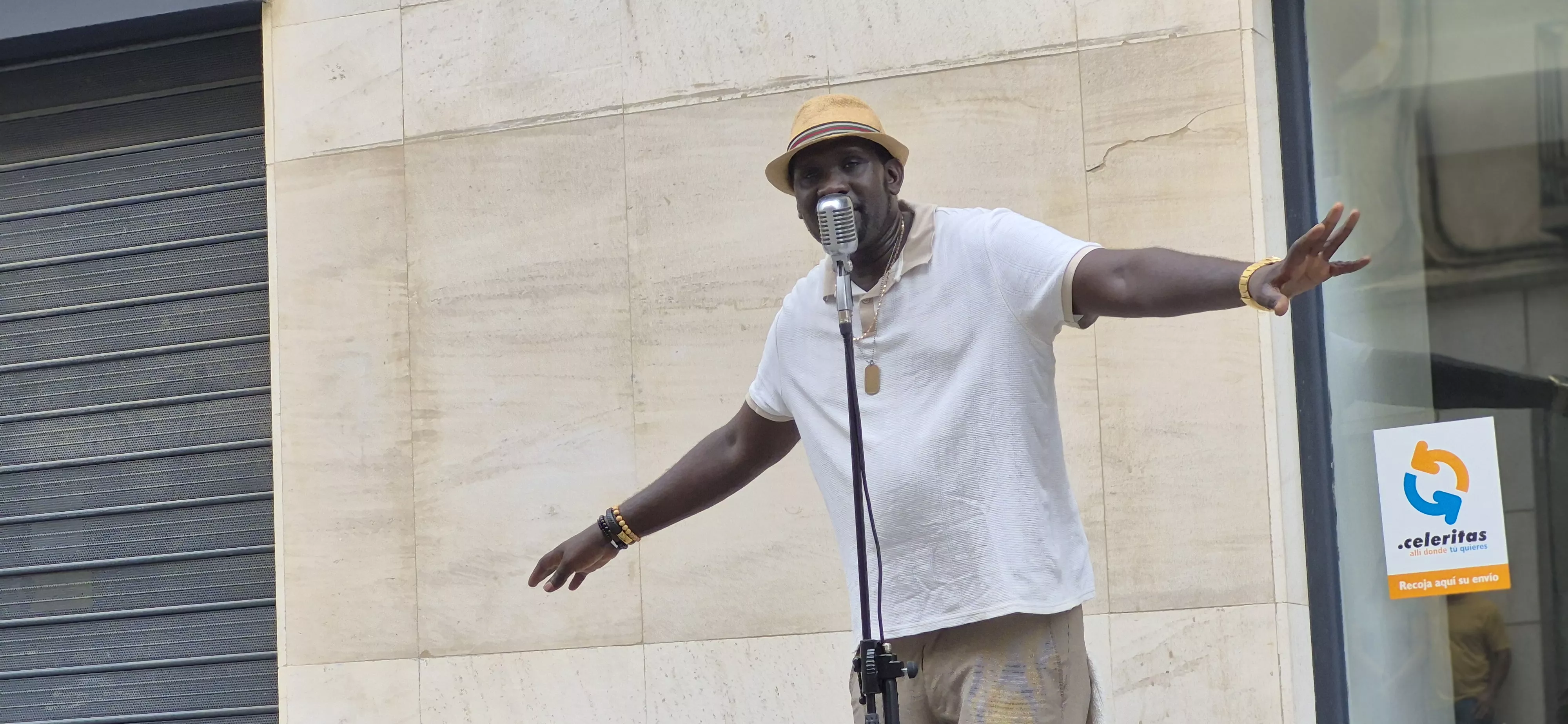 Mamadou Sall, "Big Moon", en San Lorenzo. Foto Myriam Martínez