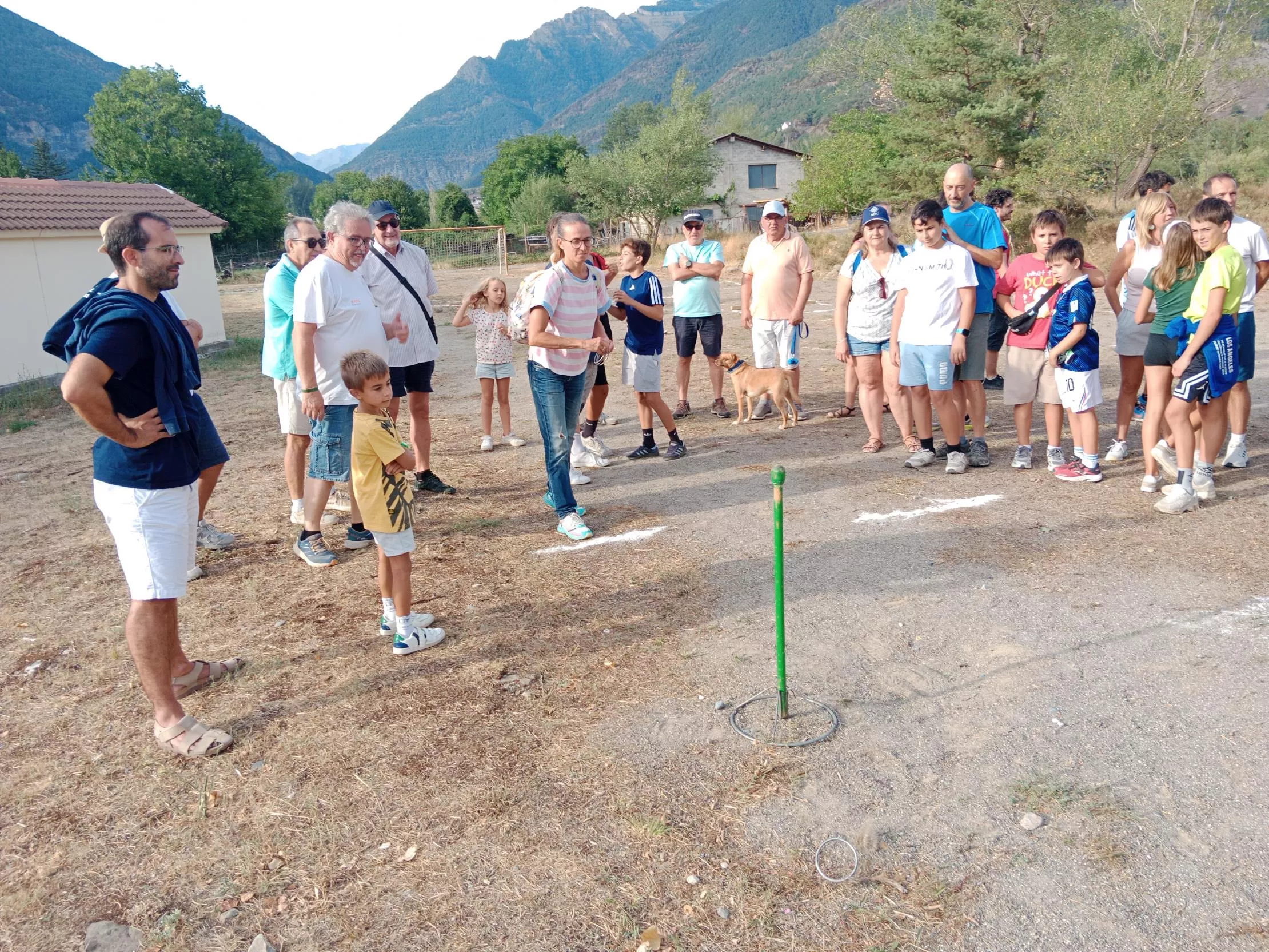 Juegos tradicionales en Biescas, anillas