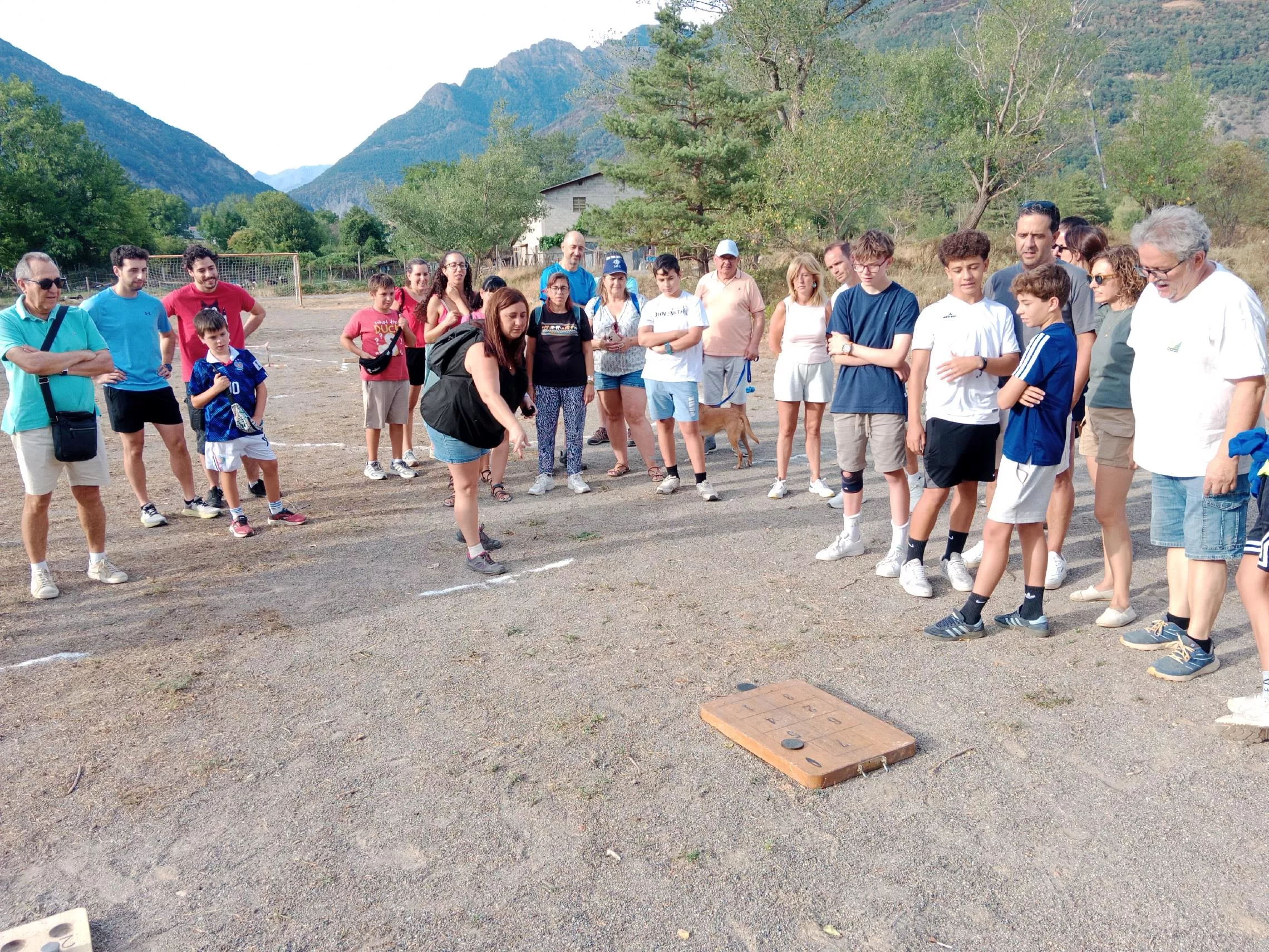 Juegos tradicionales en Biescas, siete y medio