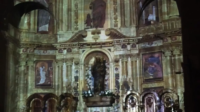 Videmapping en la Virgen de la Peña