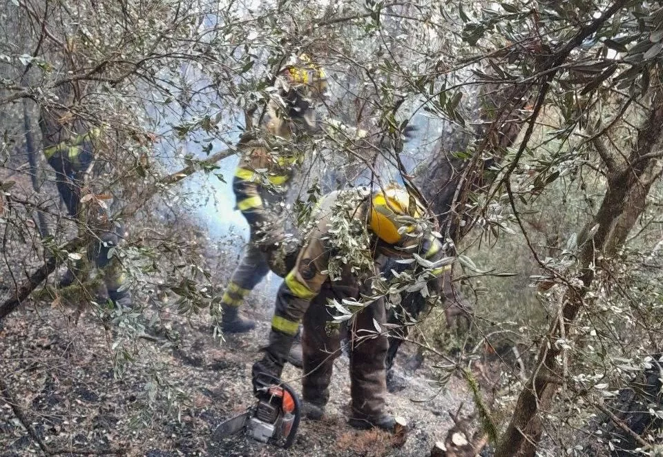 El incendio de Las Peñas de Riglos entra en la fase de control.