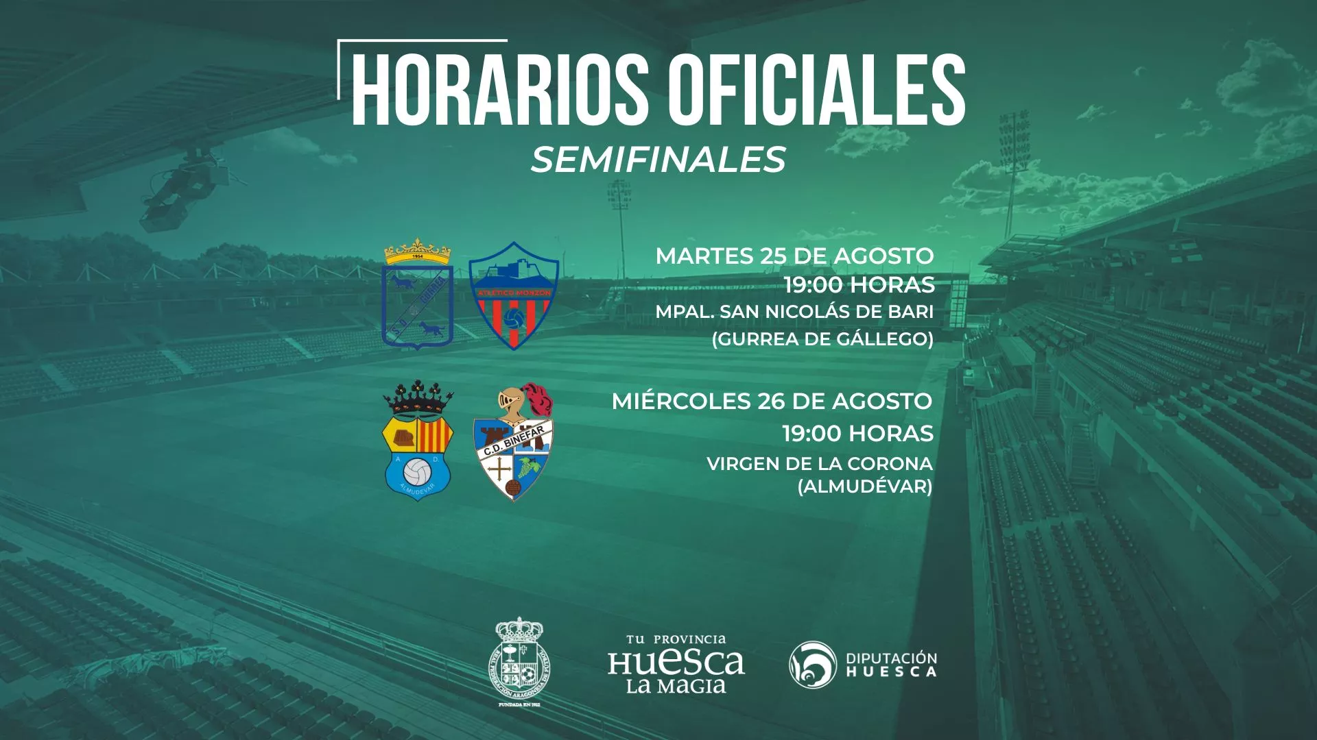 Estos son los horarios de las semifinales de la Copa Diputación 2026
