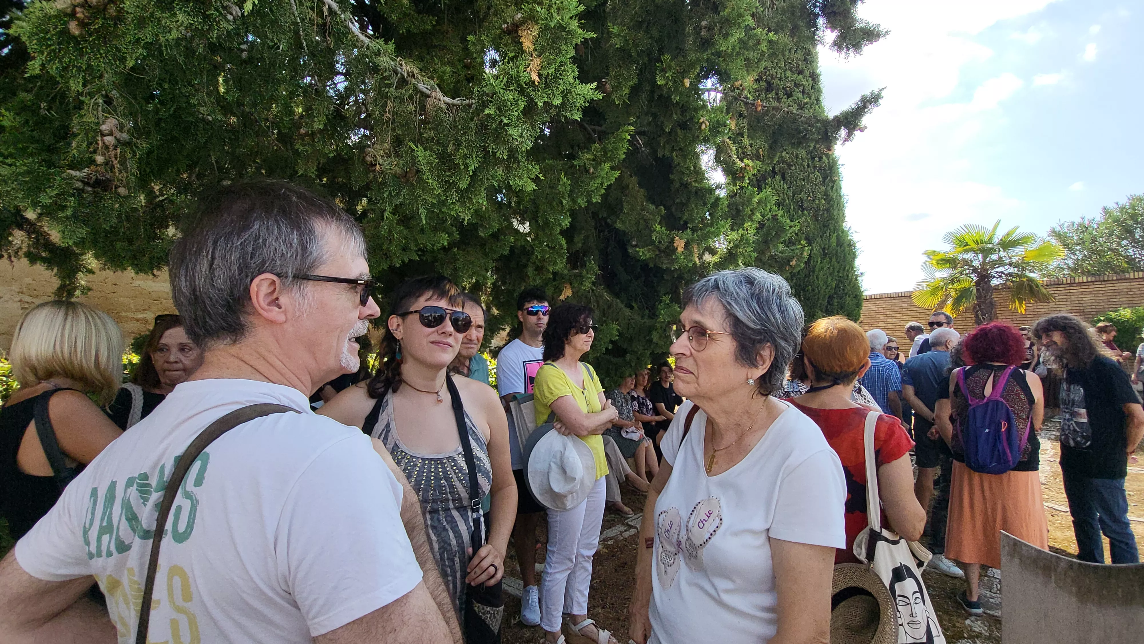 Acto en recuerdo del 90 aniversario de los fusilamientos del 23 de agosto de 1936 en Huesca. Foto Mercedes Manterola