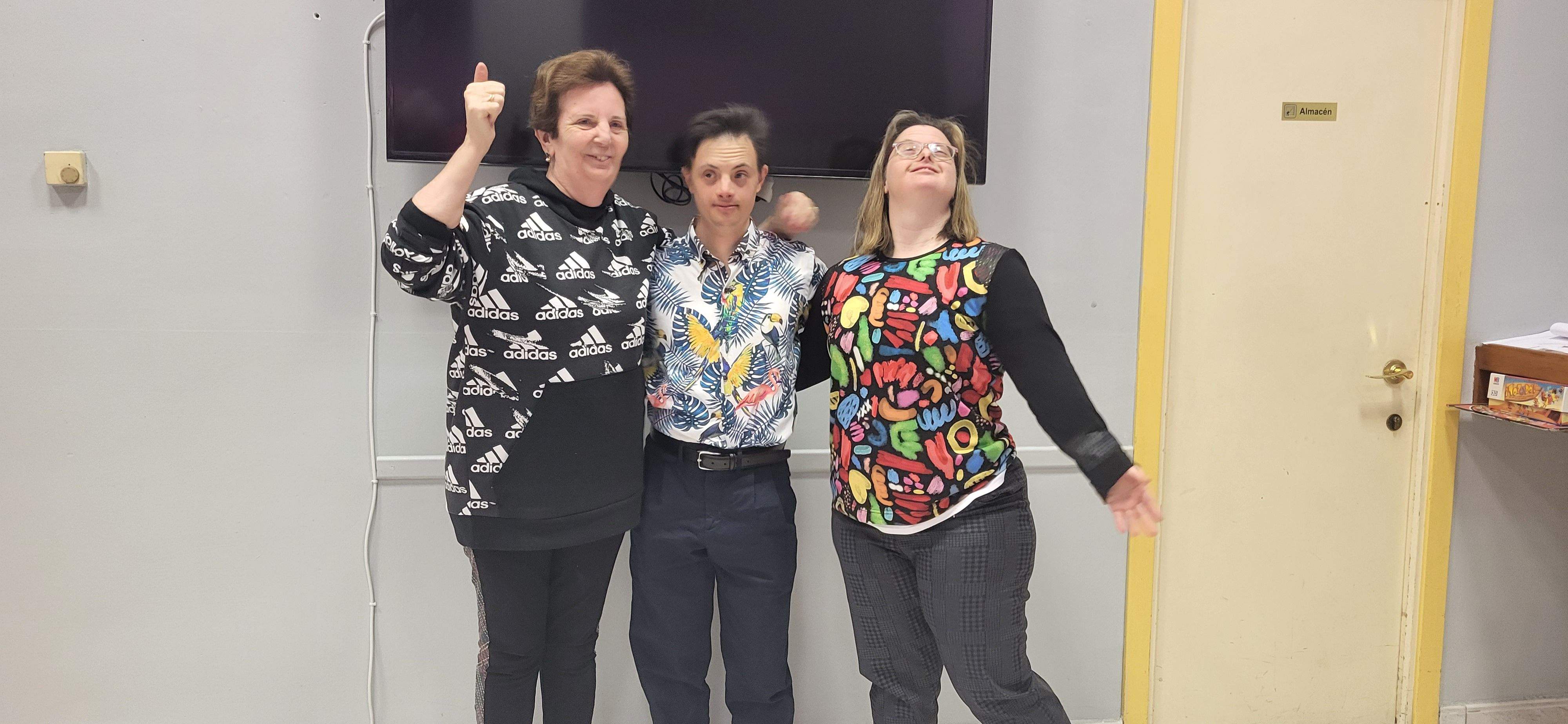 Eros Recio, el "Nijinsky de la Discapacidad", en el Barrio de la Encarnación. Foto Myriam Martínez