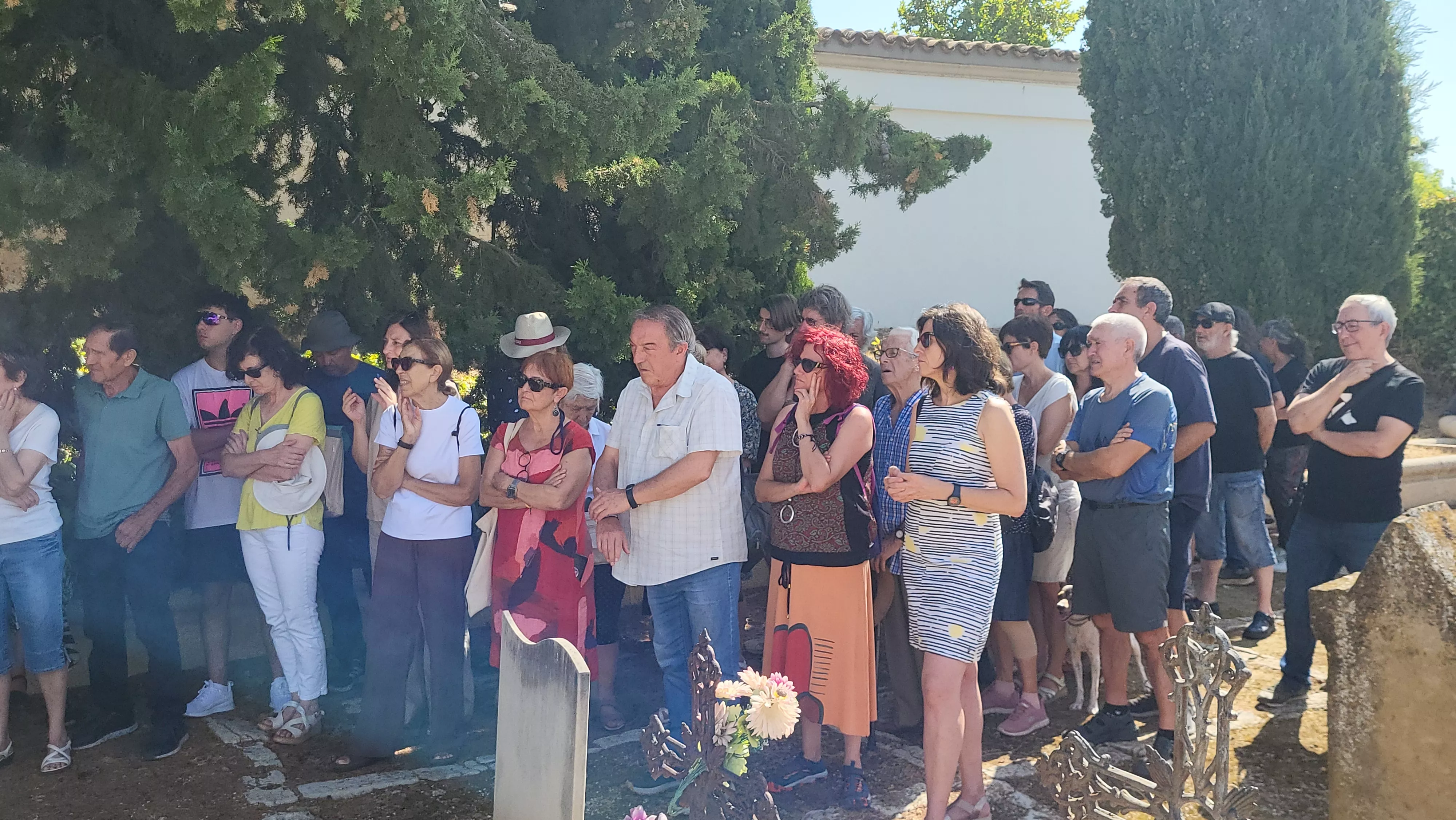 Acto en recuerdo del 90 aniversario de los fusilamientos del 23 de agosto de 1936 en Huesca. Foto Mercedes Manterola
