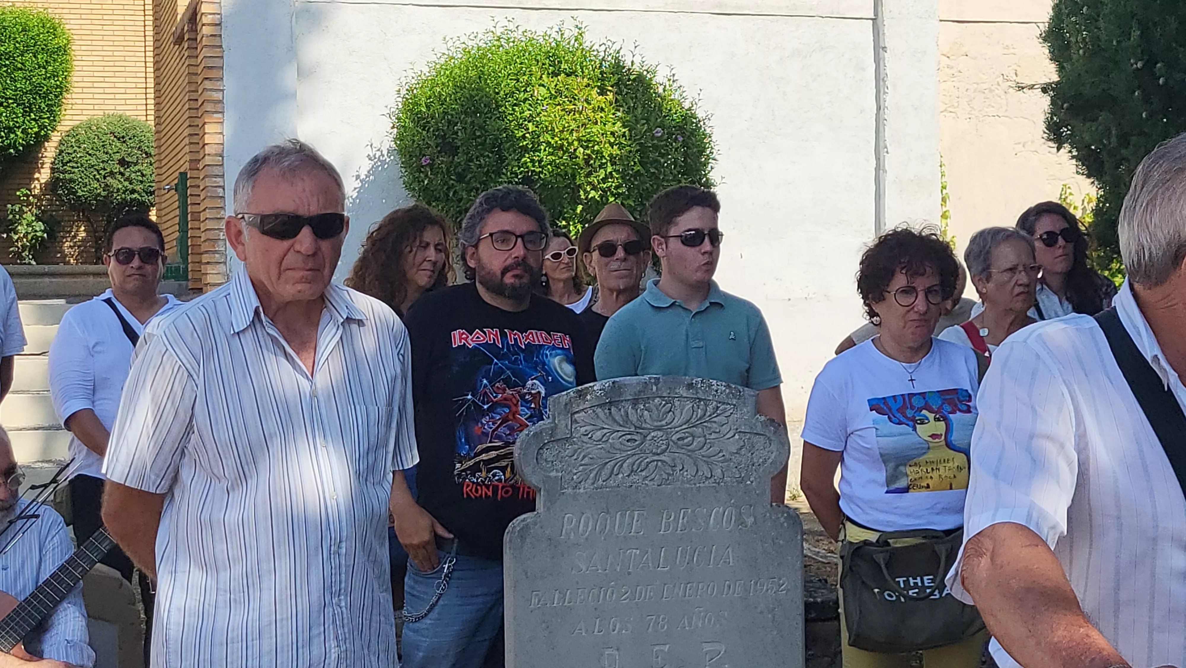 Acto en recuerdo del 90 aniversario de los fusilamientos del 23 de agosto de 1936 en Huesca. Foto Mercedes Manterola
