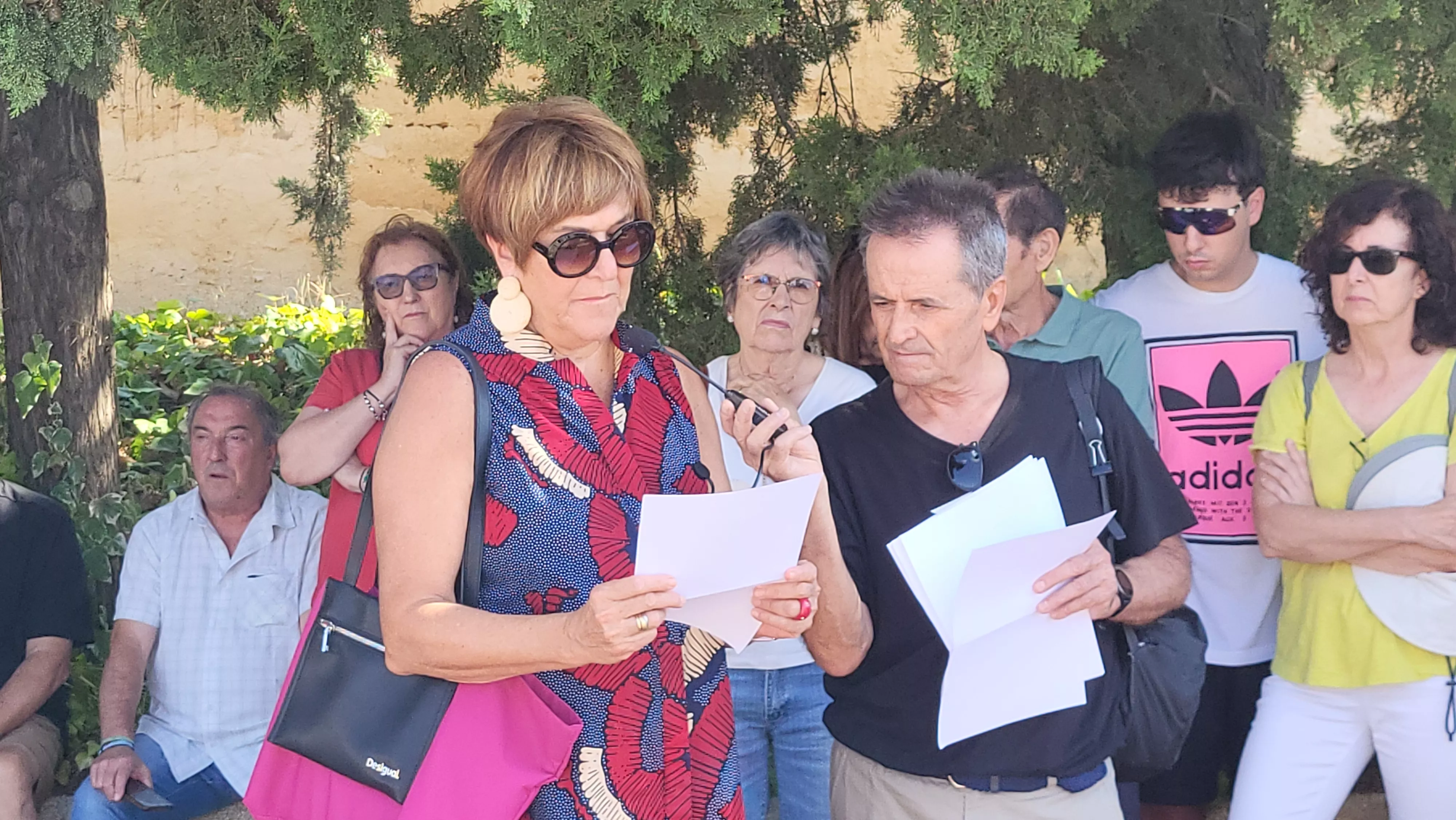 Acto en recuerdo del 90 aniversario de los fusilamientos del 23 de agosto de 1936 en Huesca. Foto Mercedes Manterola