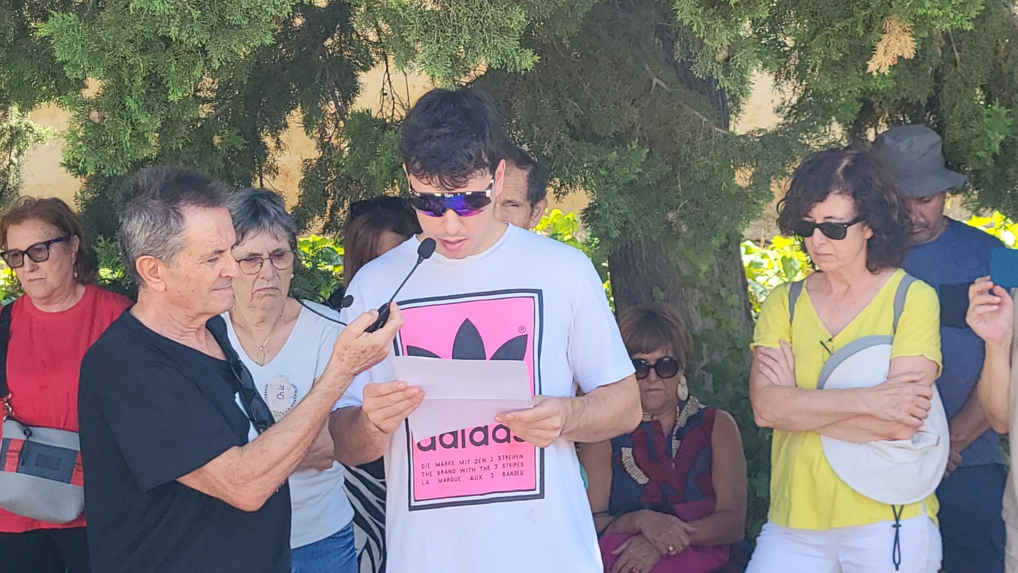 Acto en recuerdo del 90 aniversario de los fusilamientos del 23 de agosto de 1936 en Huesca. Foto Mercedes Manterola