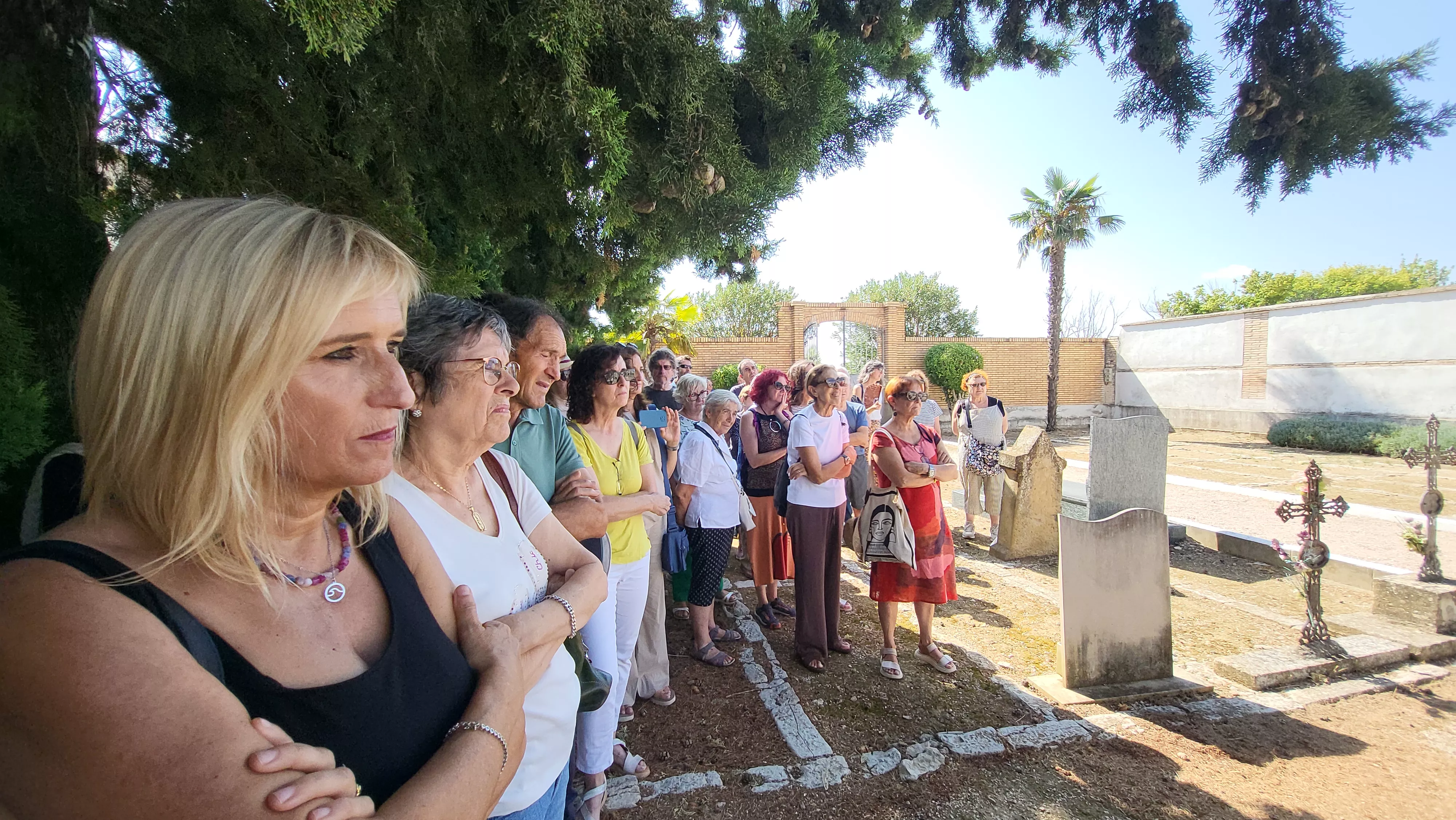 Acto en recuerdo del 90 aniversario de los fusilamientos del 23 de agosto de 1936 en Huesca. Foto Mercedes Manterola