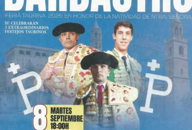 Barbastro ya tiene cartel para su tradicional corrida de toros del 8 de septiembre