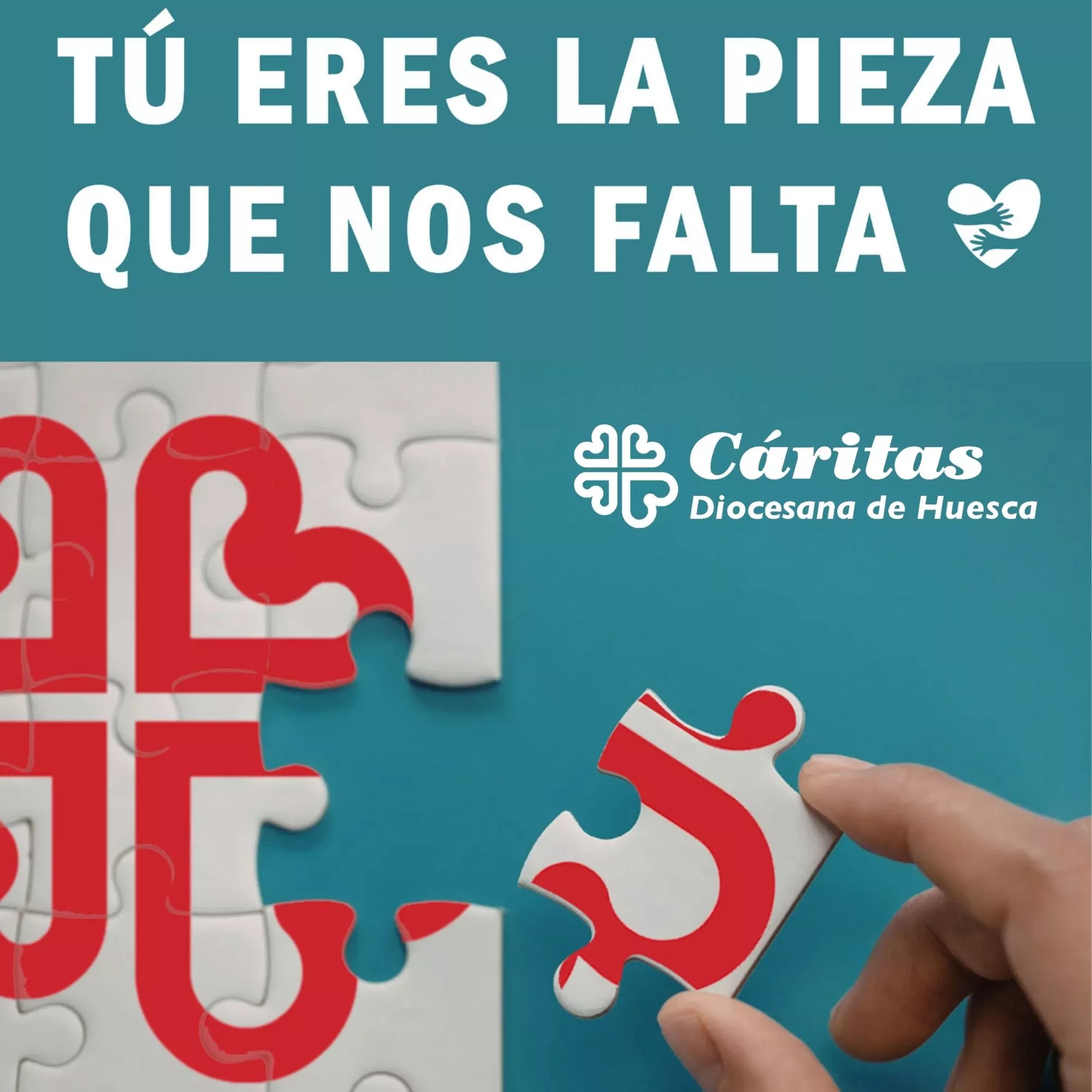 Cáritas Huesca busca 1.000 personas socias para completar su puzle de solidaridad.