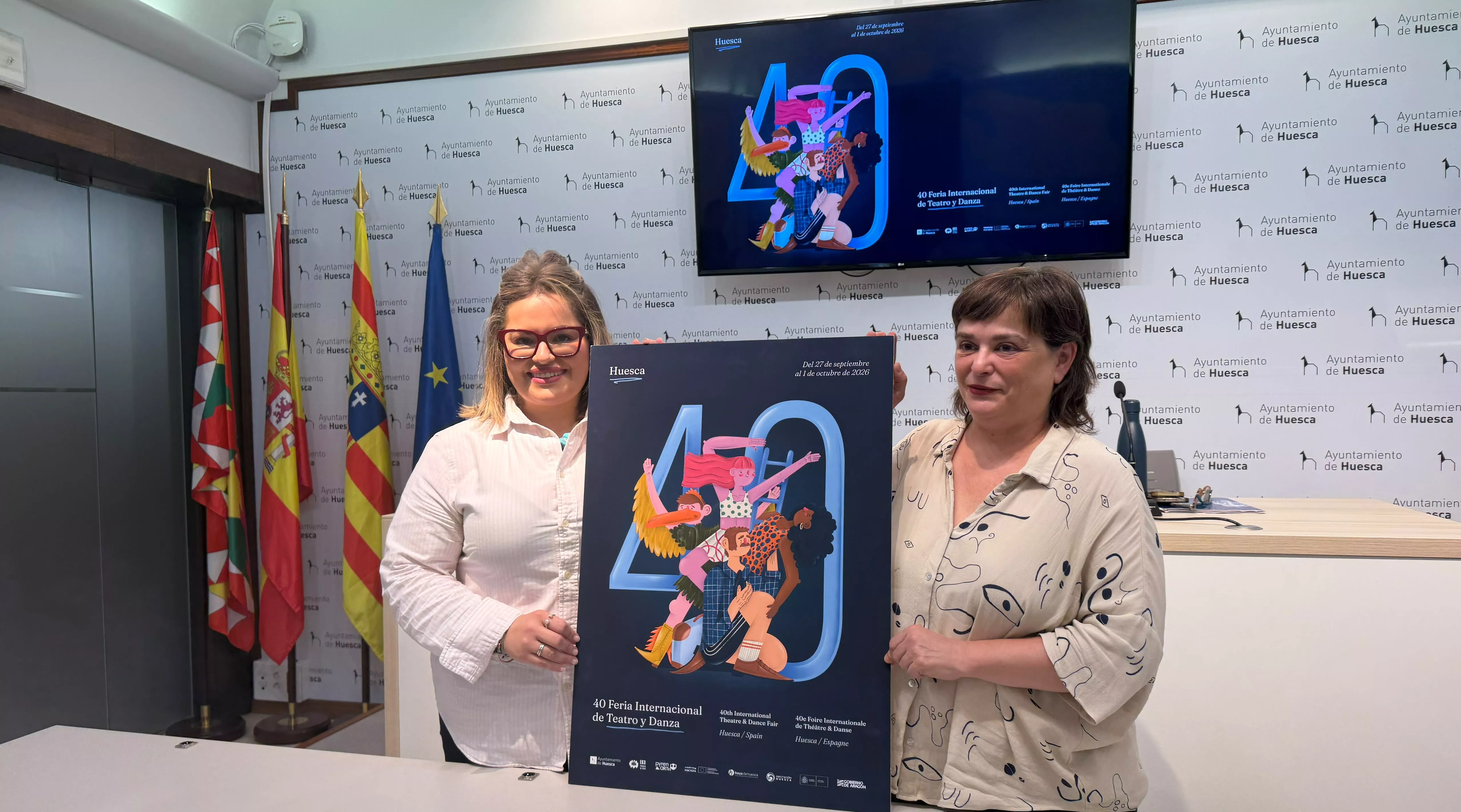 Sonia Latre y Pilar Barrio han presentado la Feria de Teatro y Danza de Huesca, que cumple 40 años.