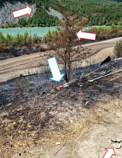 Fotografía del agente de la Guadia civil el 11 de agosto Fotografía del agente de la Guadia civil el 11 de agosto