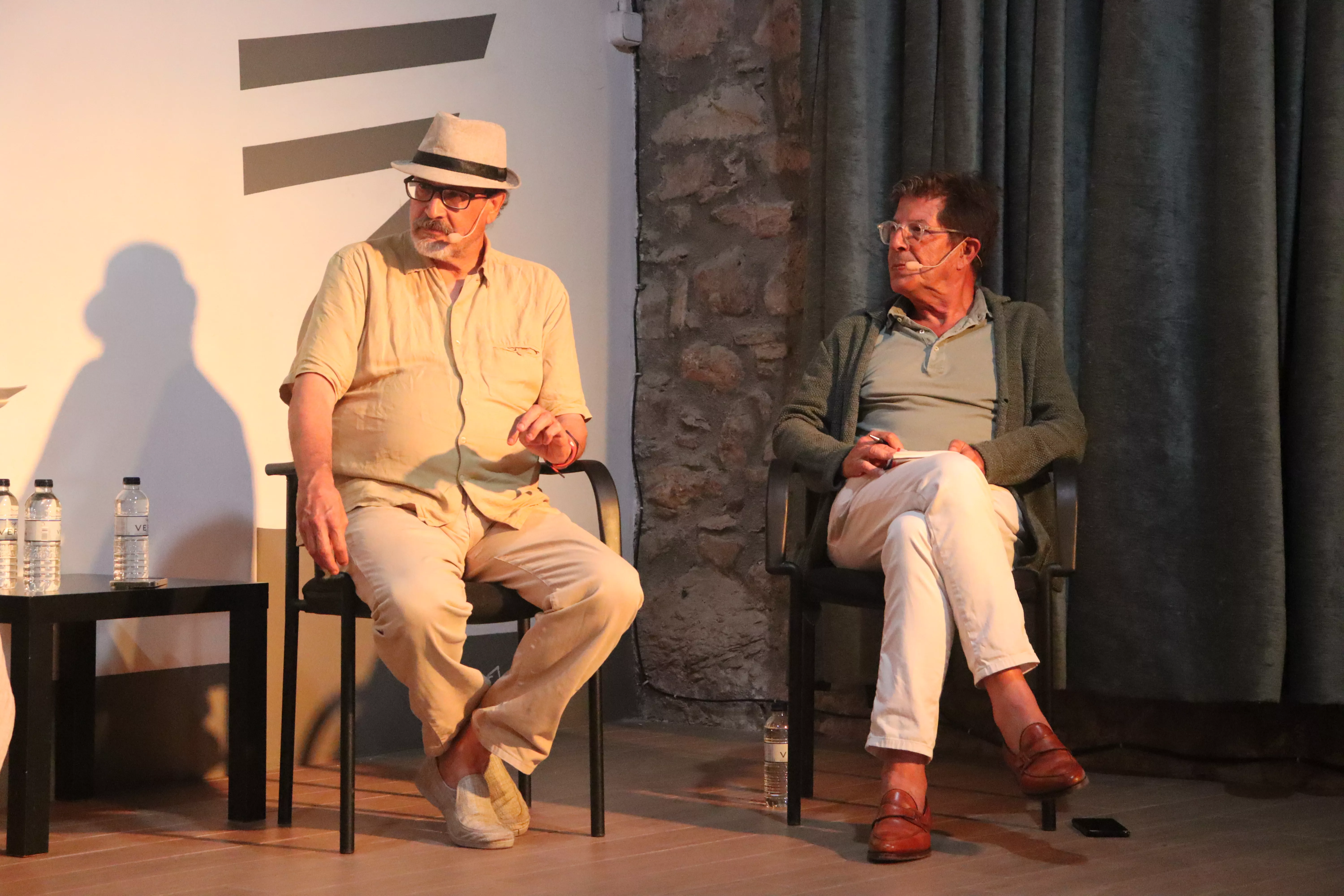 Ali Lmrabet y Joaquín Luna