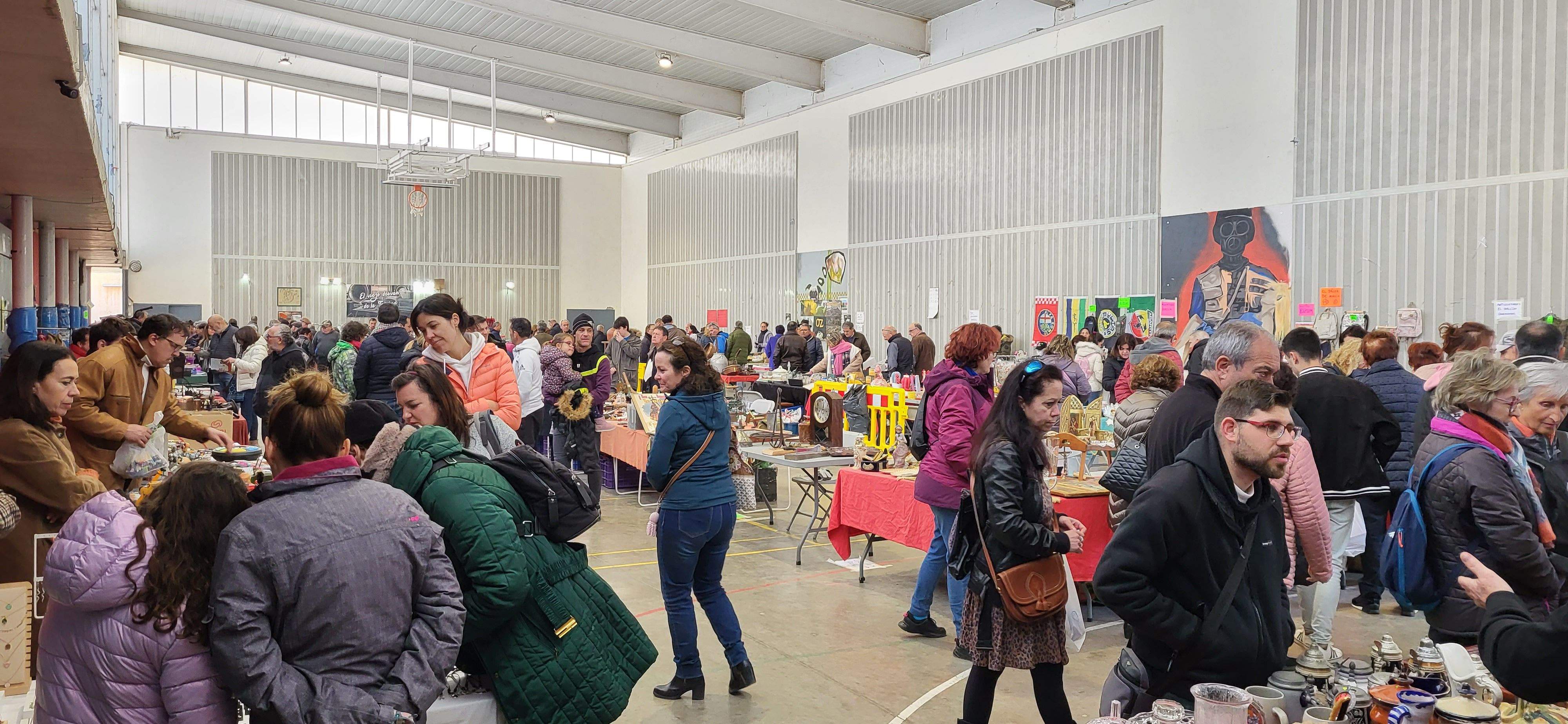 Mercado de trueque celebrado en Tierz. Foto: Mercedes Manterola