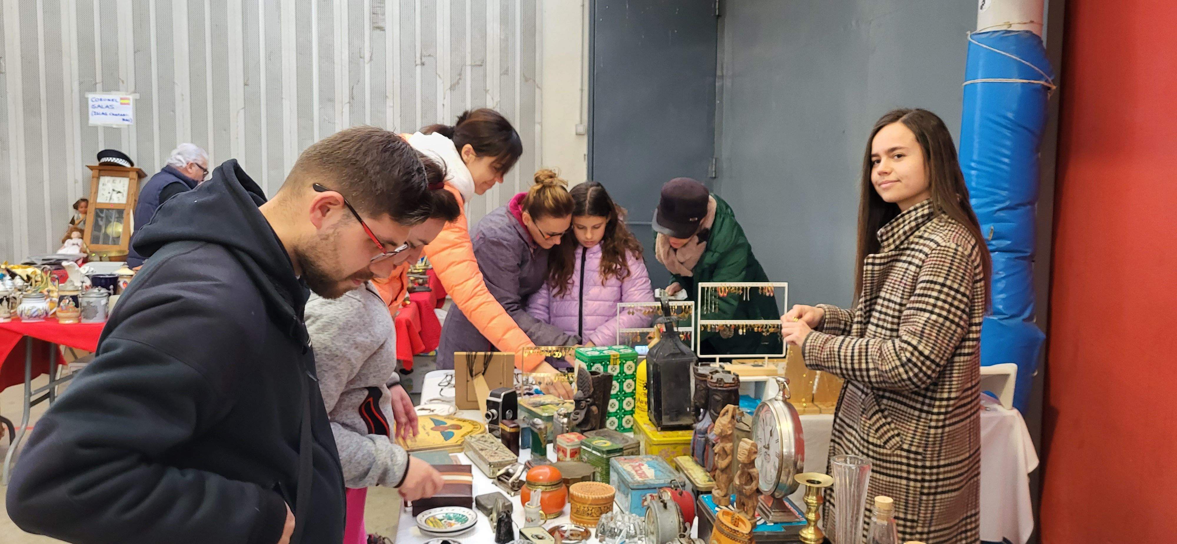 Mercado de trueque celebrado en Tierz. Foto: Mercedes Manterola